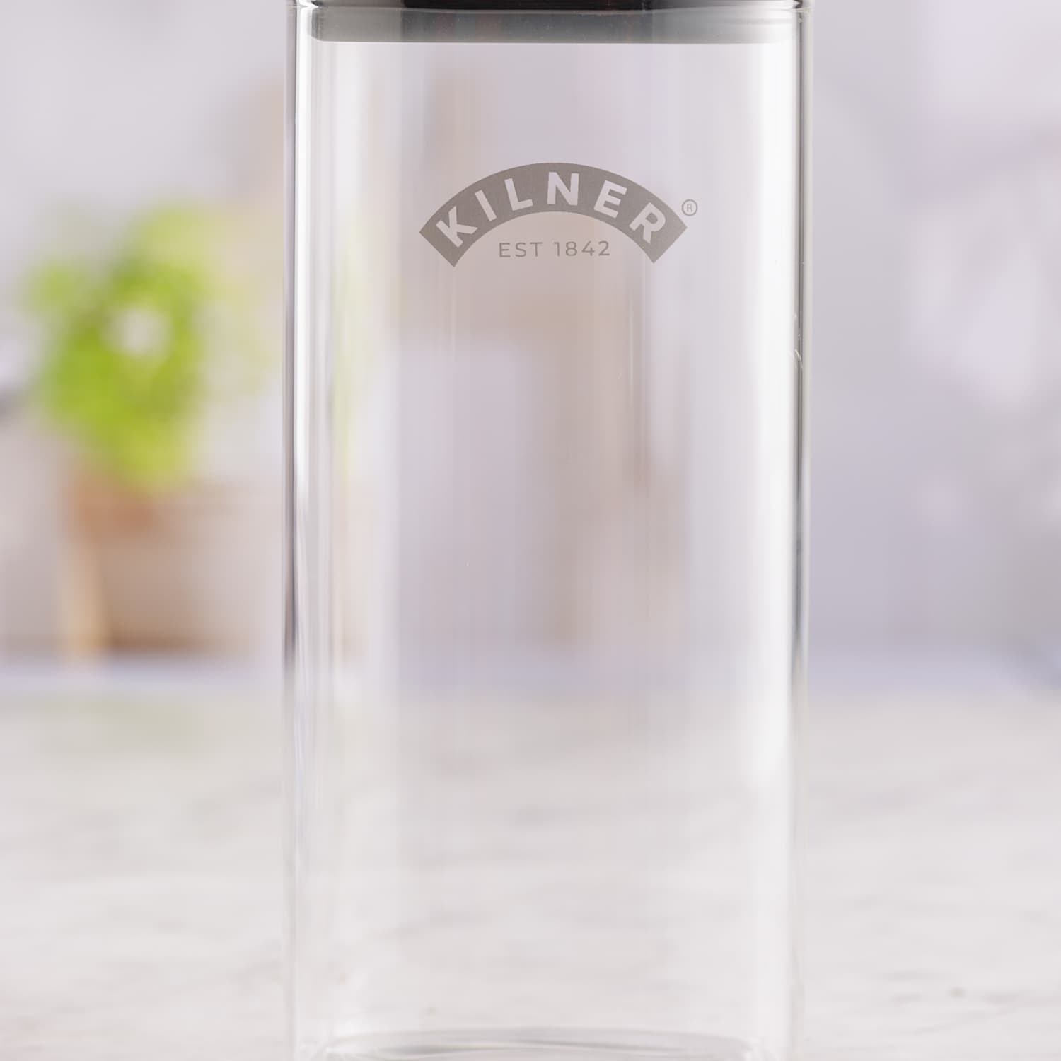 Kilner Set of 3 1.5L Square Glass Storage Jars - Clear - Available at M&S