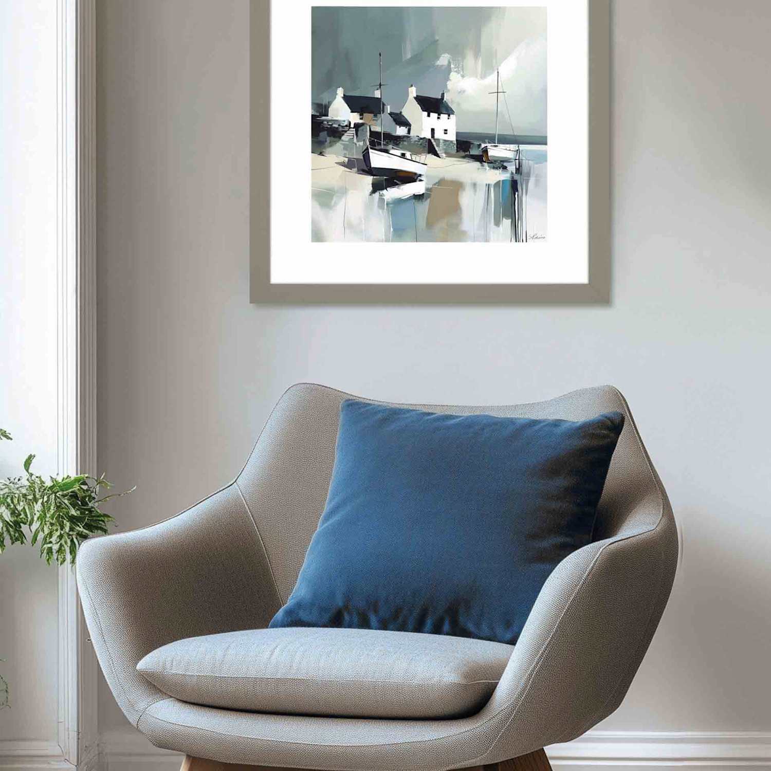 Gallery Direct Sea Spirit Framed Wall Art - Duck Egg - Available at M&S