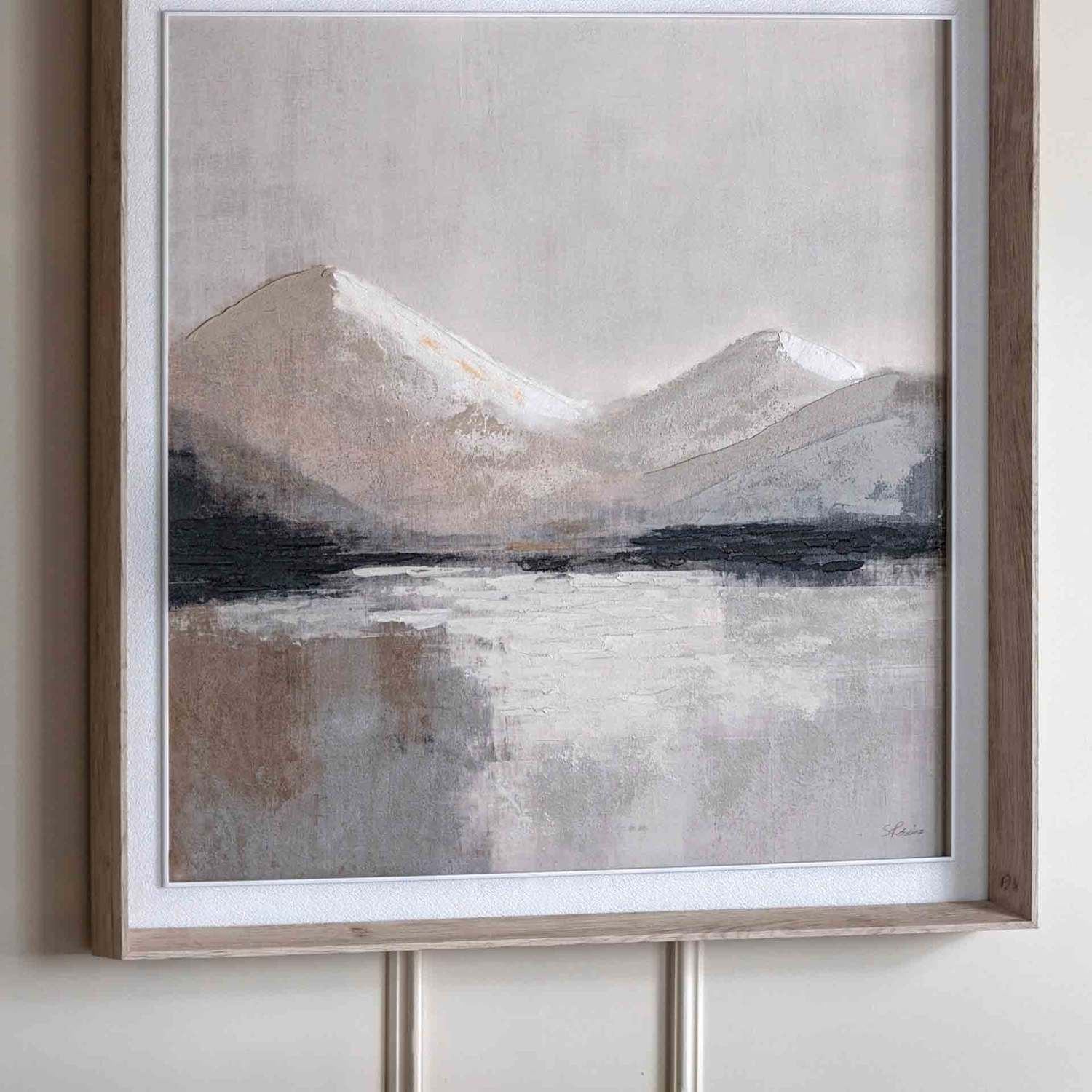 Gallery Direct Beyond the Pale Framed Canvas - Taupe - Available at M&S