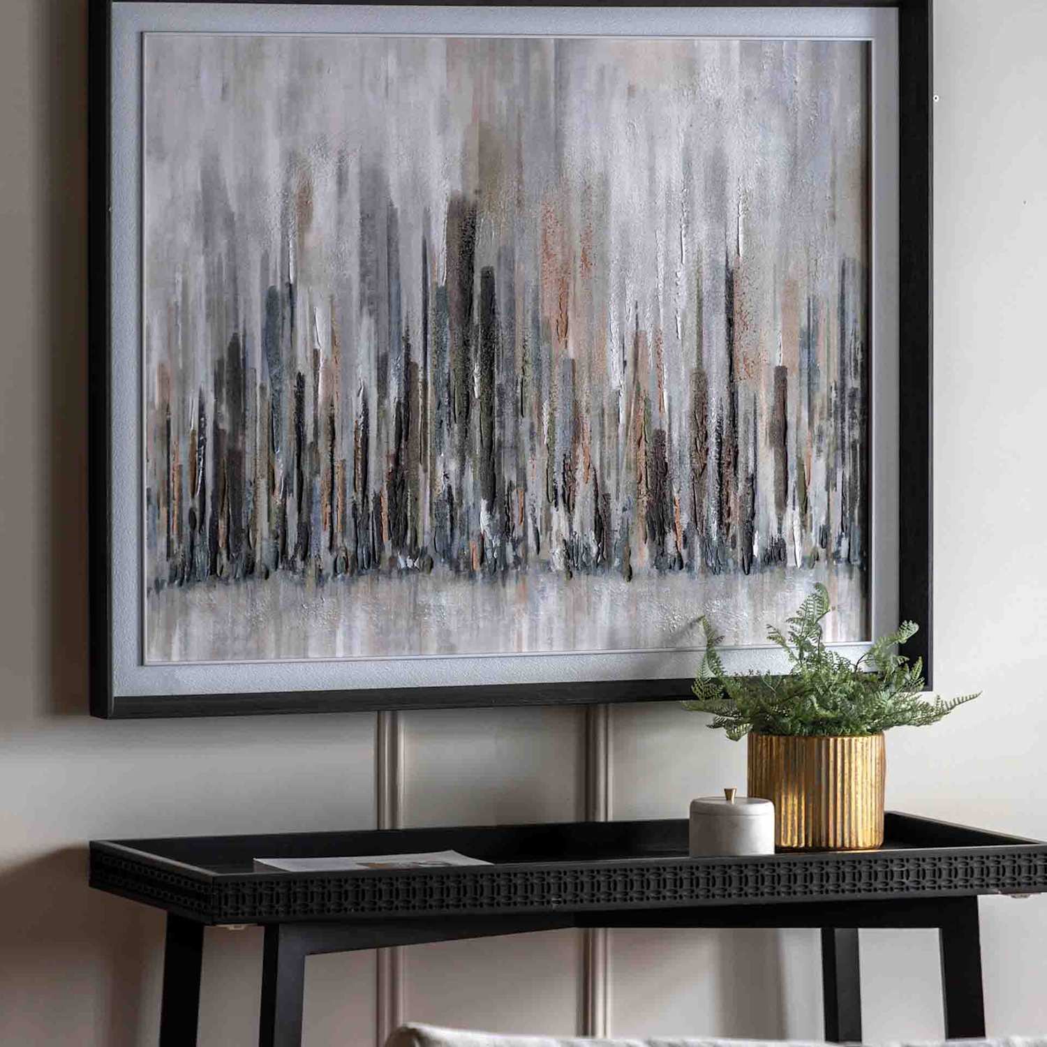 Gallery Direct Urban Silence Framed Wall Art - Grey Mix - Available at M&S