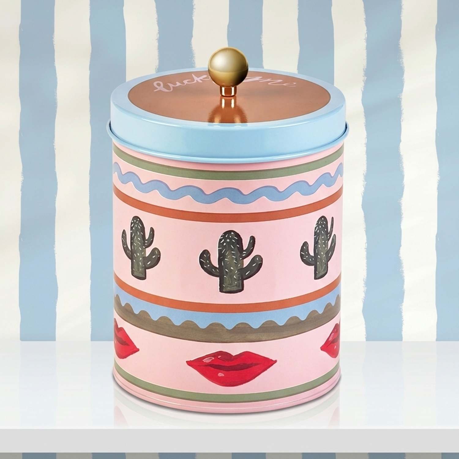 Eleanor Bowmer Electric Coast Biscuit Storage Tin - Multi - Available at M&S