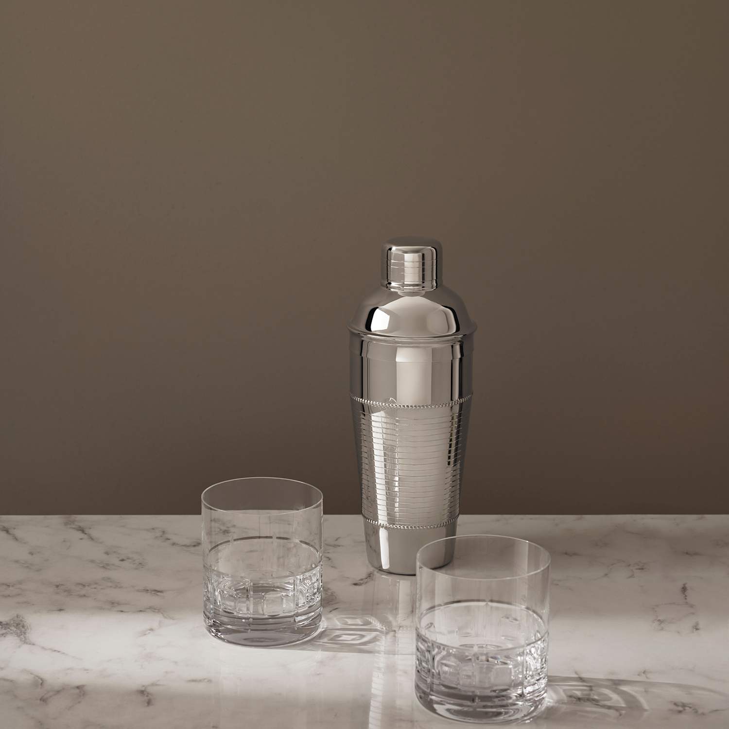 M&S X Kelly Hoppen Metal Cocktail Shaker - Silver
