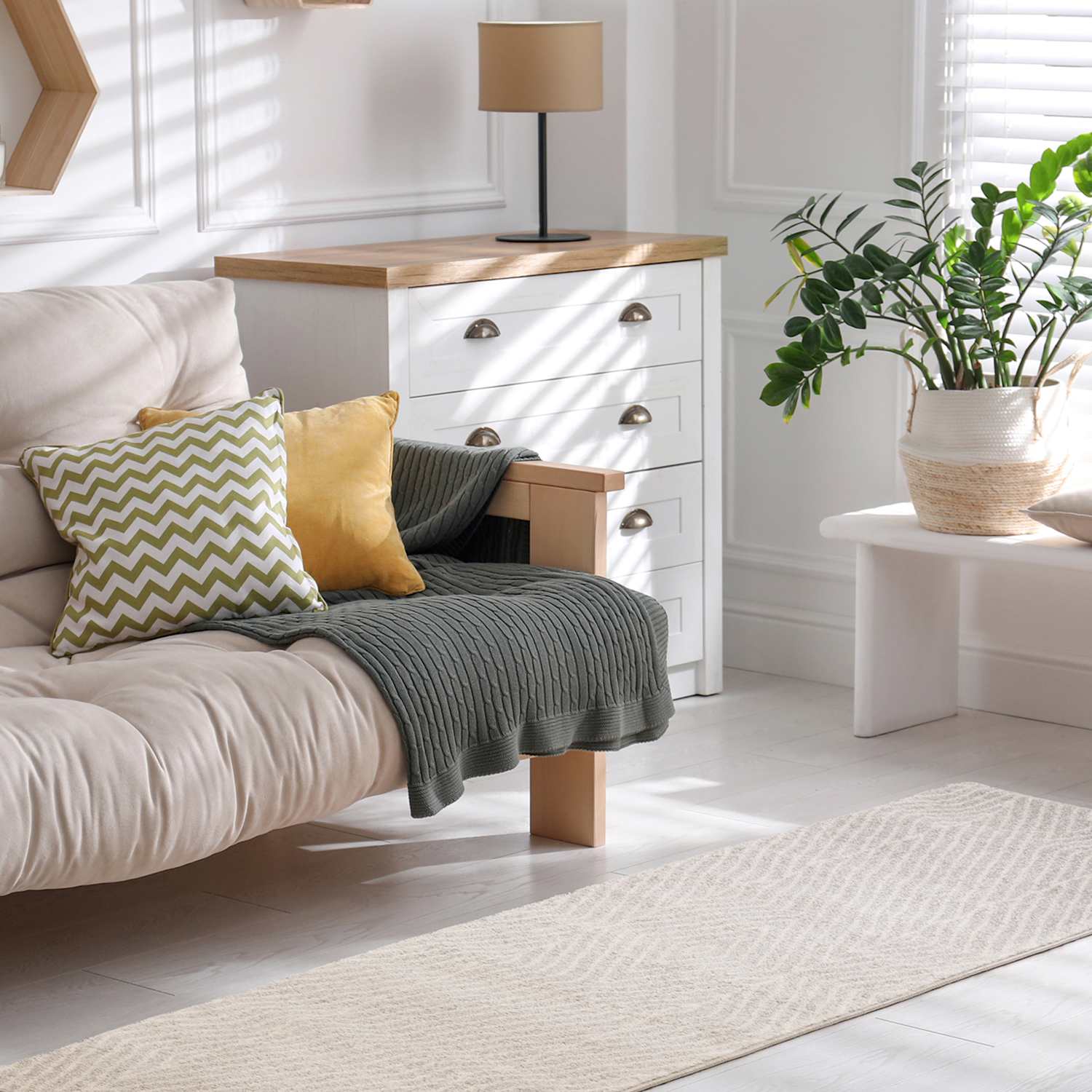 Asiatic Muse Linear Rug - Small Rug - Grey - Available at M&S