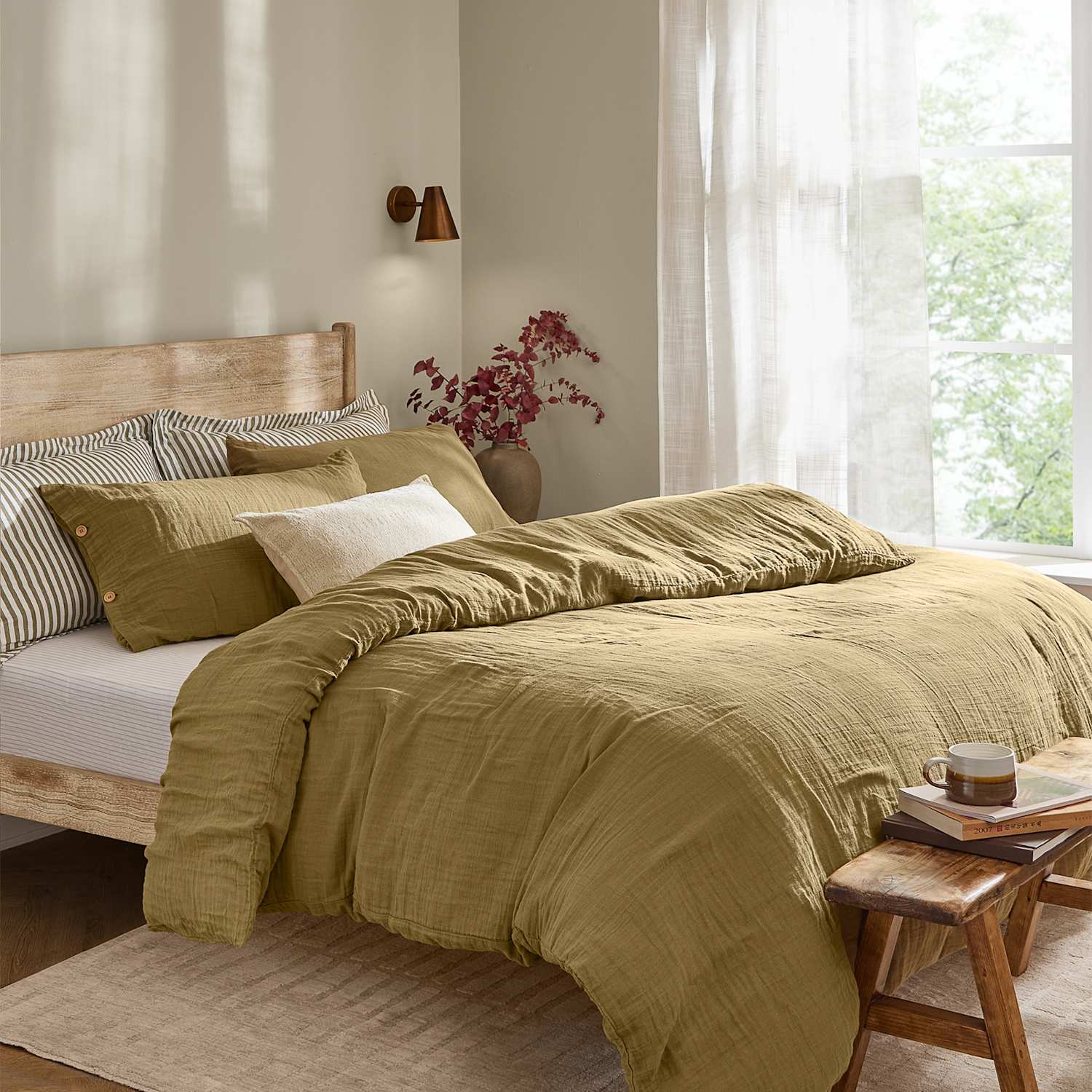 Yard Lark Pure Cotton Bedding Set - Single (3 ft) - Yellow - Available at M&S