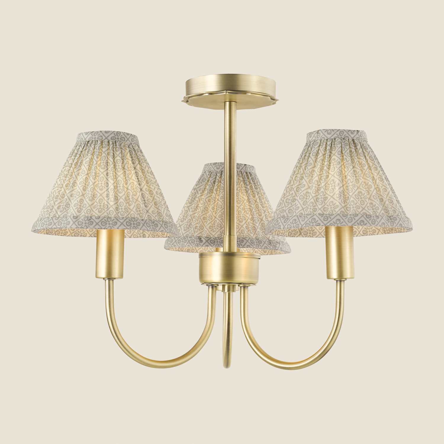 Laura Ashley Willowbrook Multi Ceiling Light - Antique Brass - Available at M&S