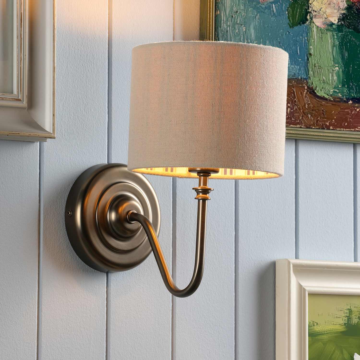 Joules Home Lighting Farley Wall Light - Bronze - Available at M&S
