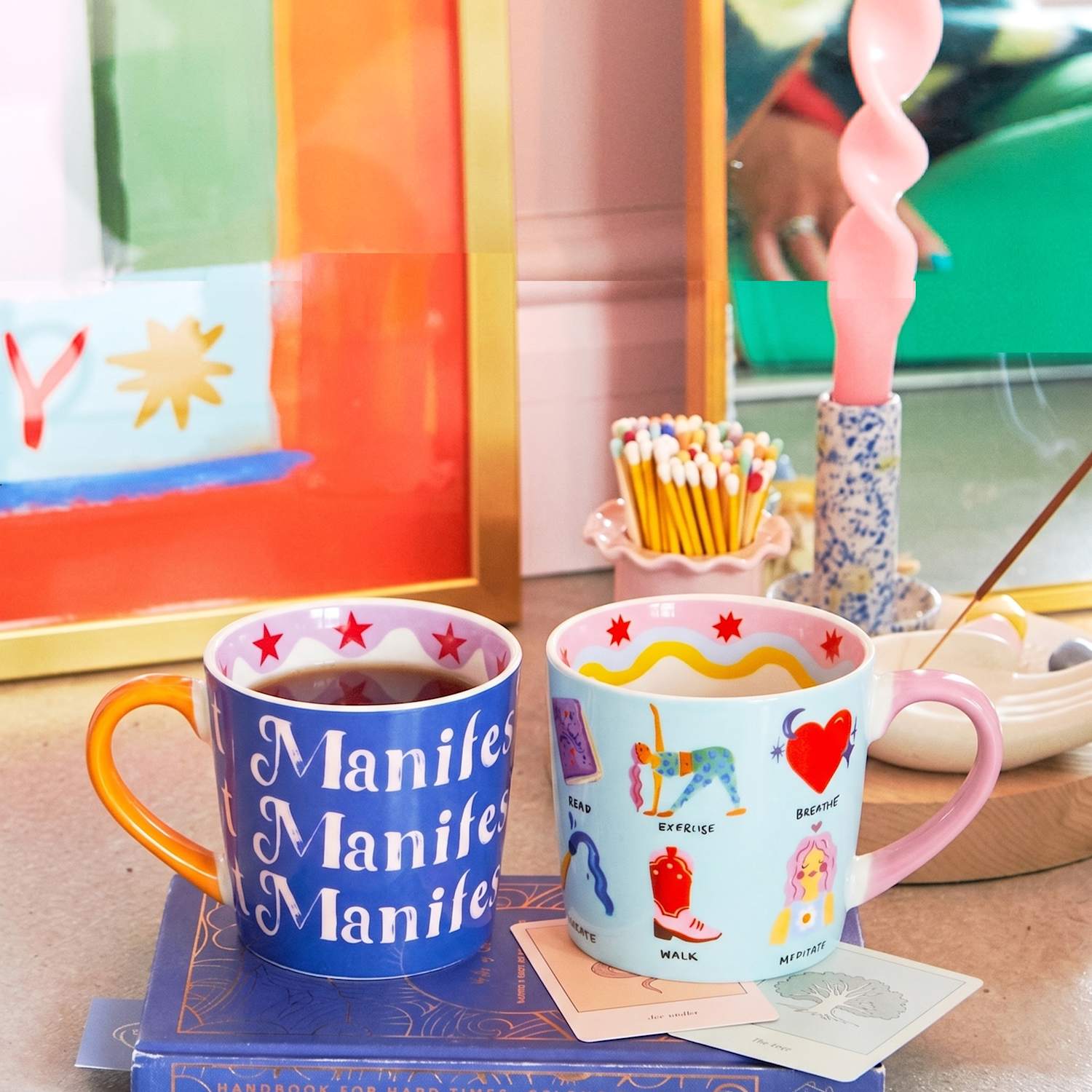 Eleanor Bowmer Set of 2 Daily Reminders & Manifest Mugs - Multi - Available at M&S