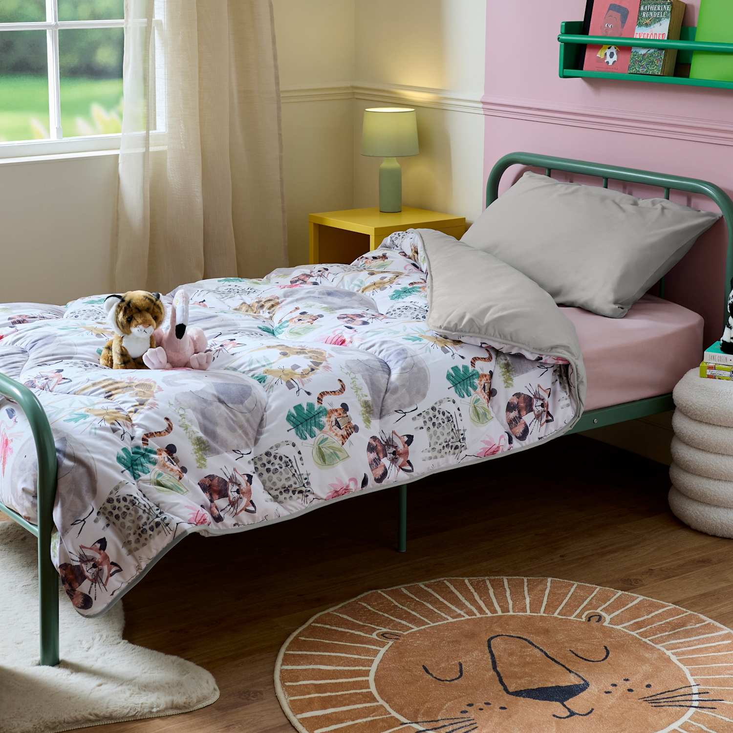 Nightlark 10.5 Tog Animal Print Coverless Duvet Set - Double (4 ft 6) - White Mix - Available at M&S