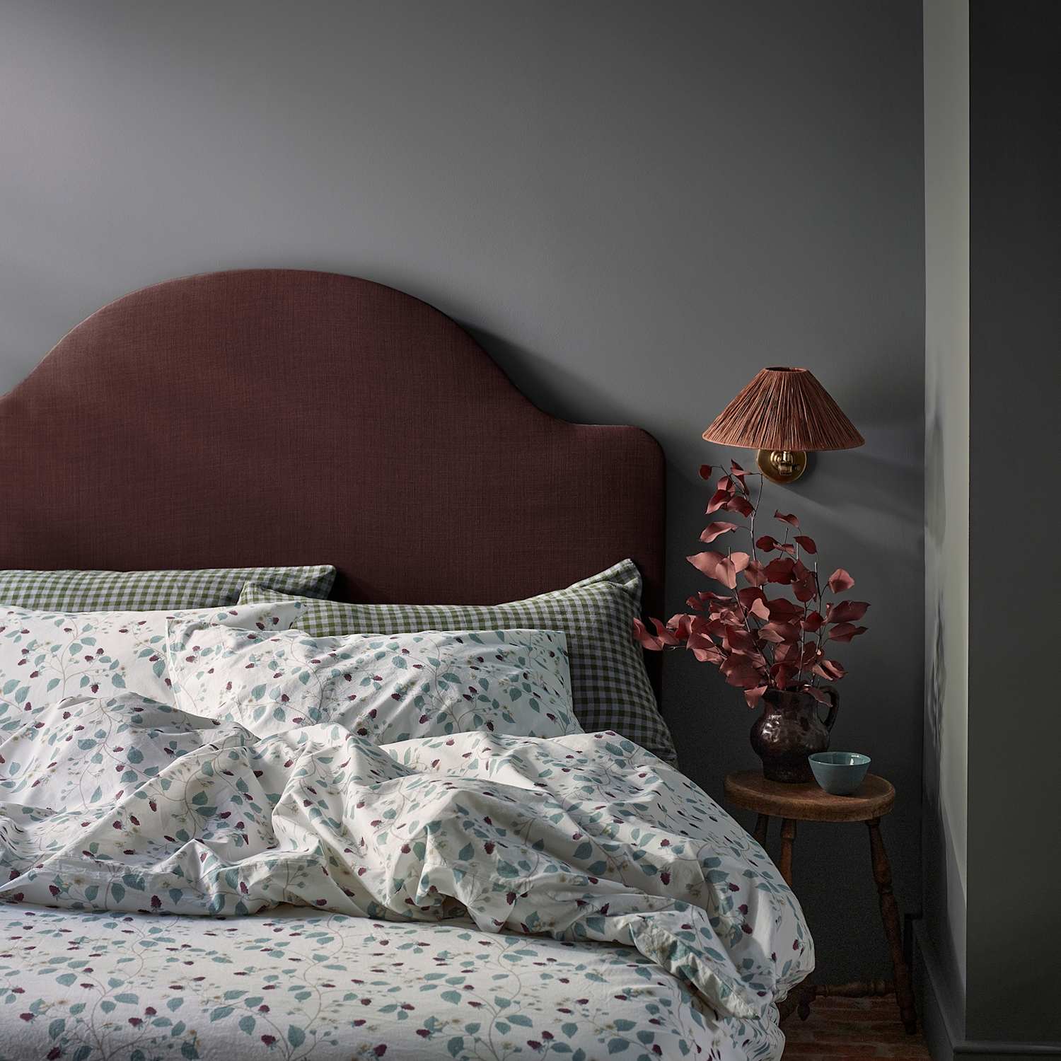 Piglet In Bed Pure Cotton Floral Bedding Set - Double (4 ft 6) - White Mix - Available at M&S
