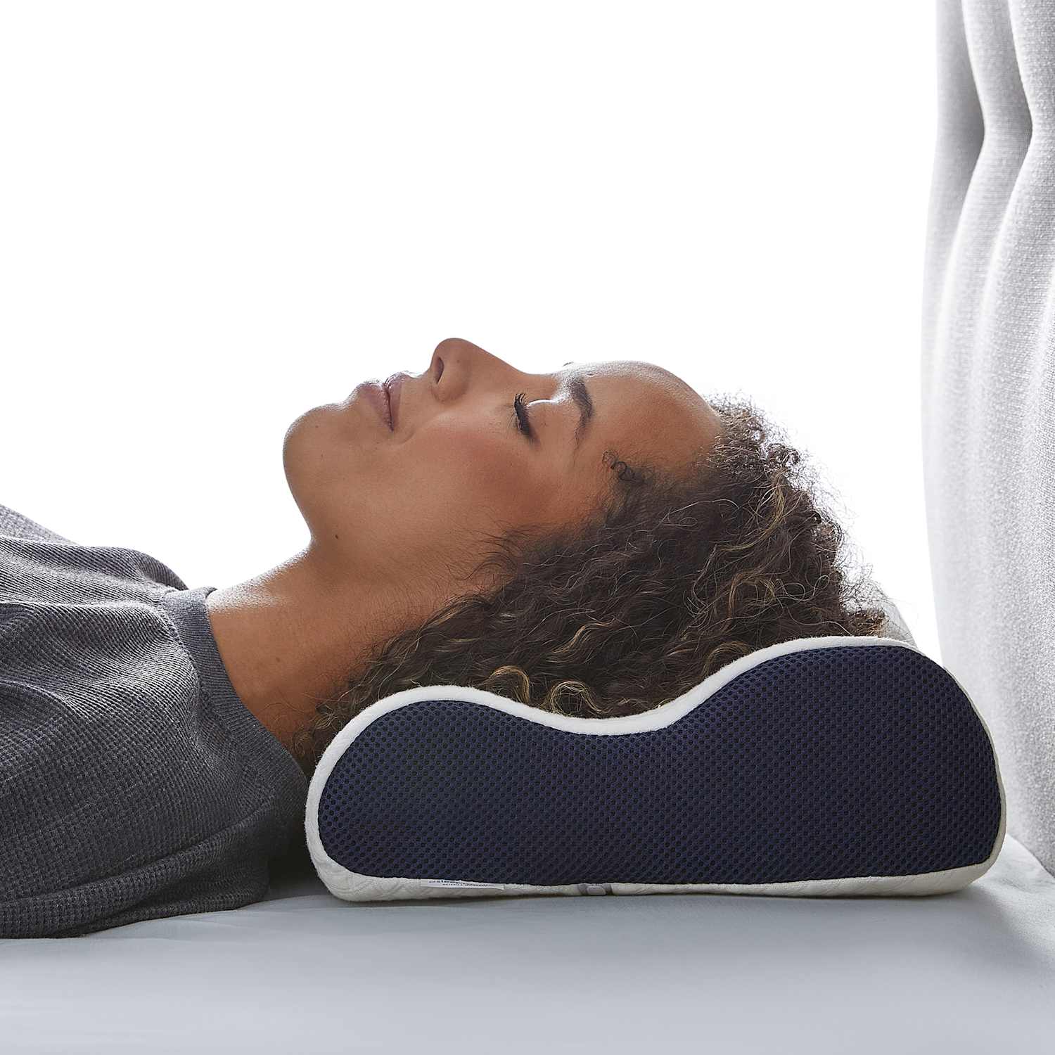 Silentnight Memory Foam Sleep Therapy Contour Support Pillow - White Mix - Available at M&S