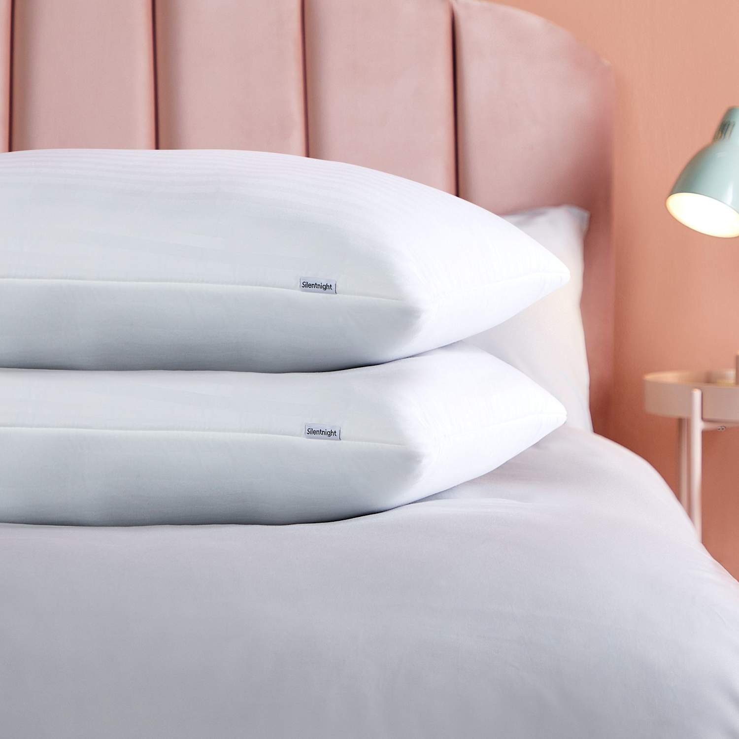 Silentnight 2 Pack Memory Foam Shell Pillows - White - Available at M&S