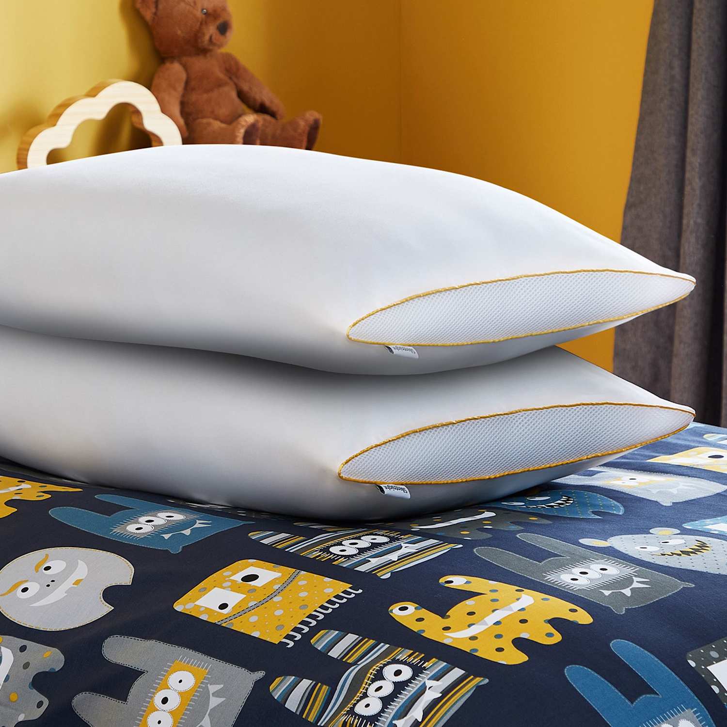 Silentnight 2 Pack Healthy Growth Anti Allergy Pillows - White - Available at M&S