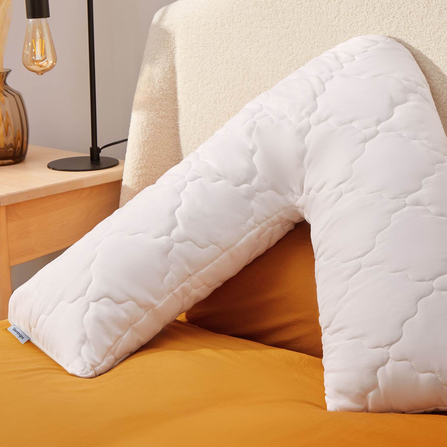 Silentnight Impress Memory Foam V-Shaped Pillow - White - Available at M&S