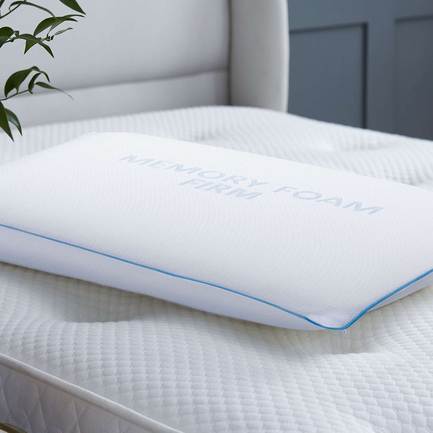 Silentnight Memory Foam Impress Deluxe Firm Pillow - White - Available at M&S
