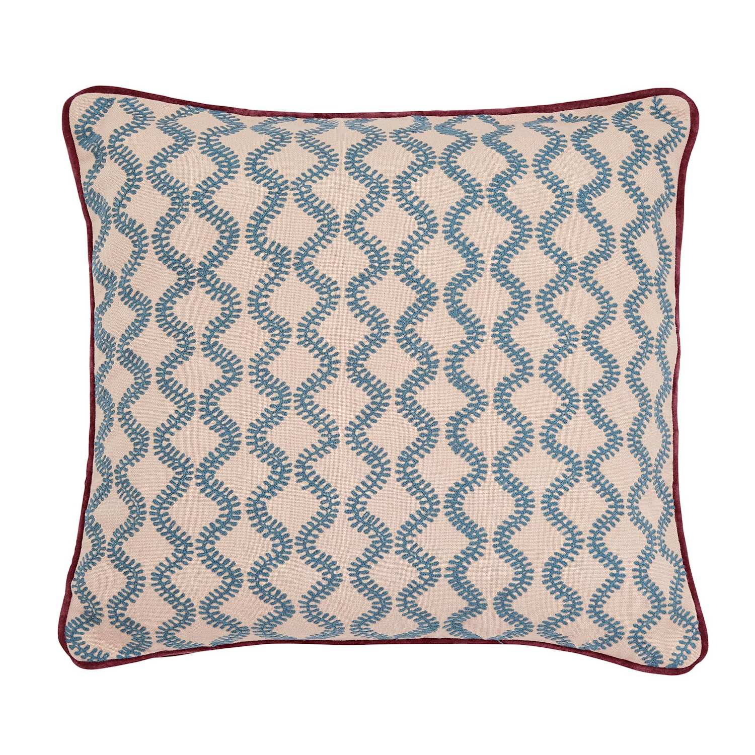 Bedeck Of Belfast Elinor Multi Square Cushion - Blue Mix - Available at M&S