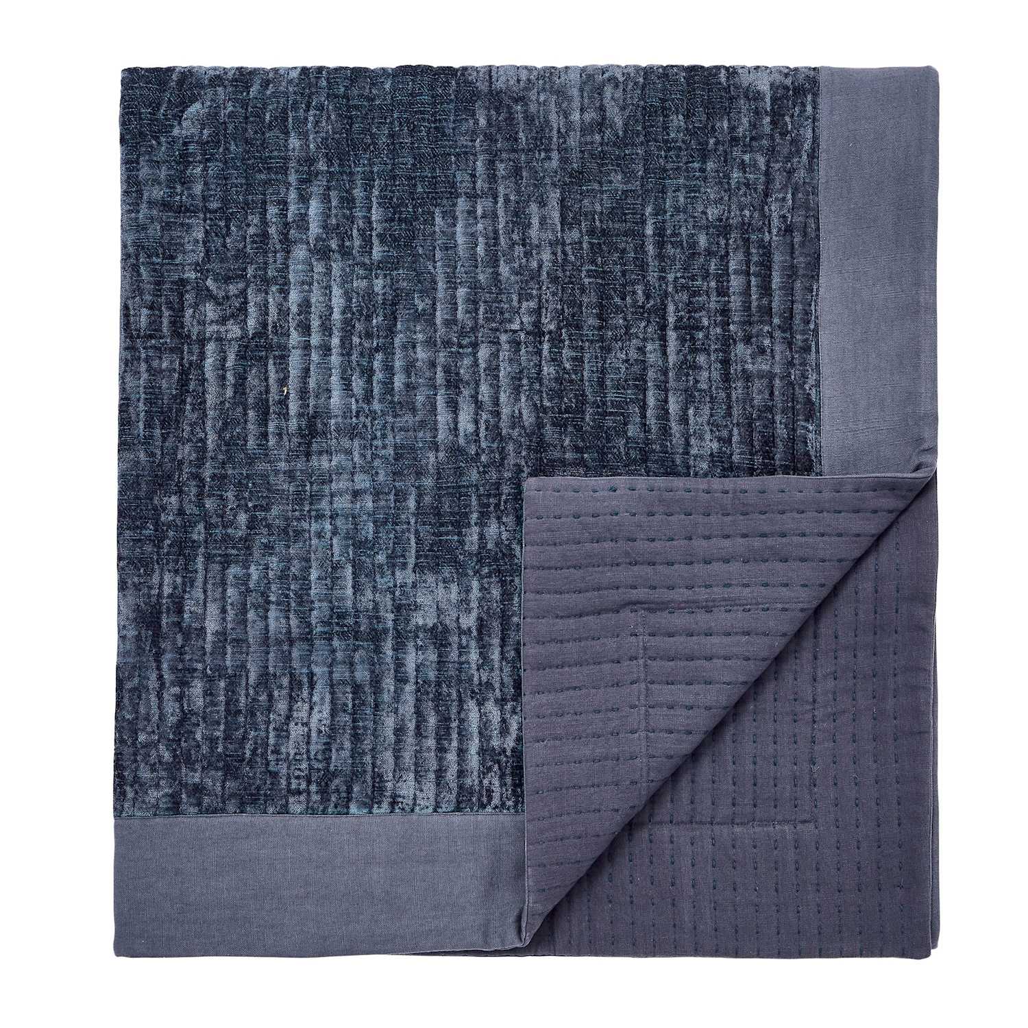 Bedeck Of Belfast Aldin Throw - Extra Large - Blue Mix - Available at M&S