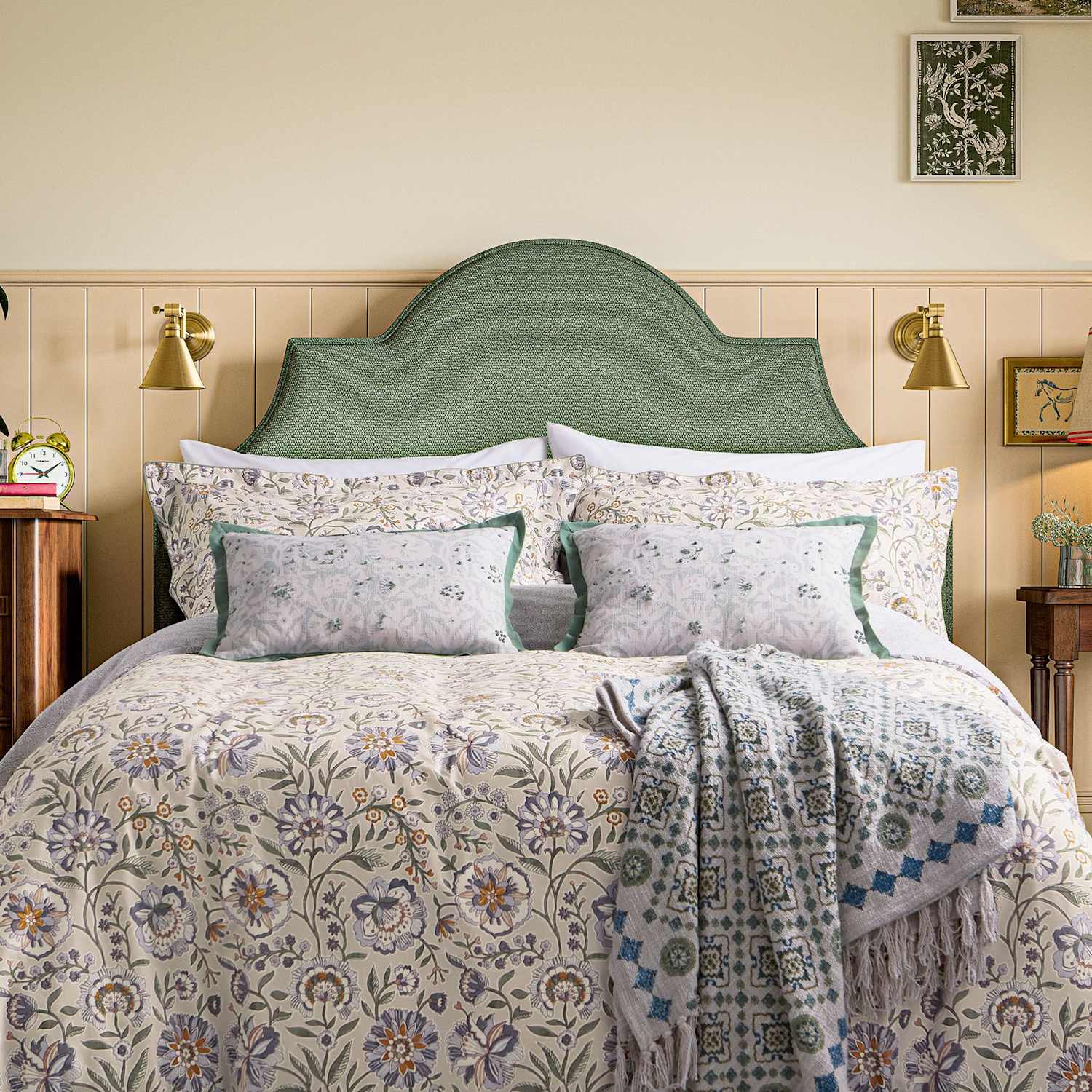 Joules Provence Floral Bedding Set - Single (3 ft) - Multi - Available at M&S
