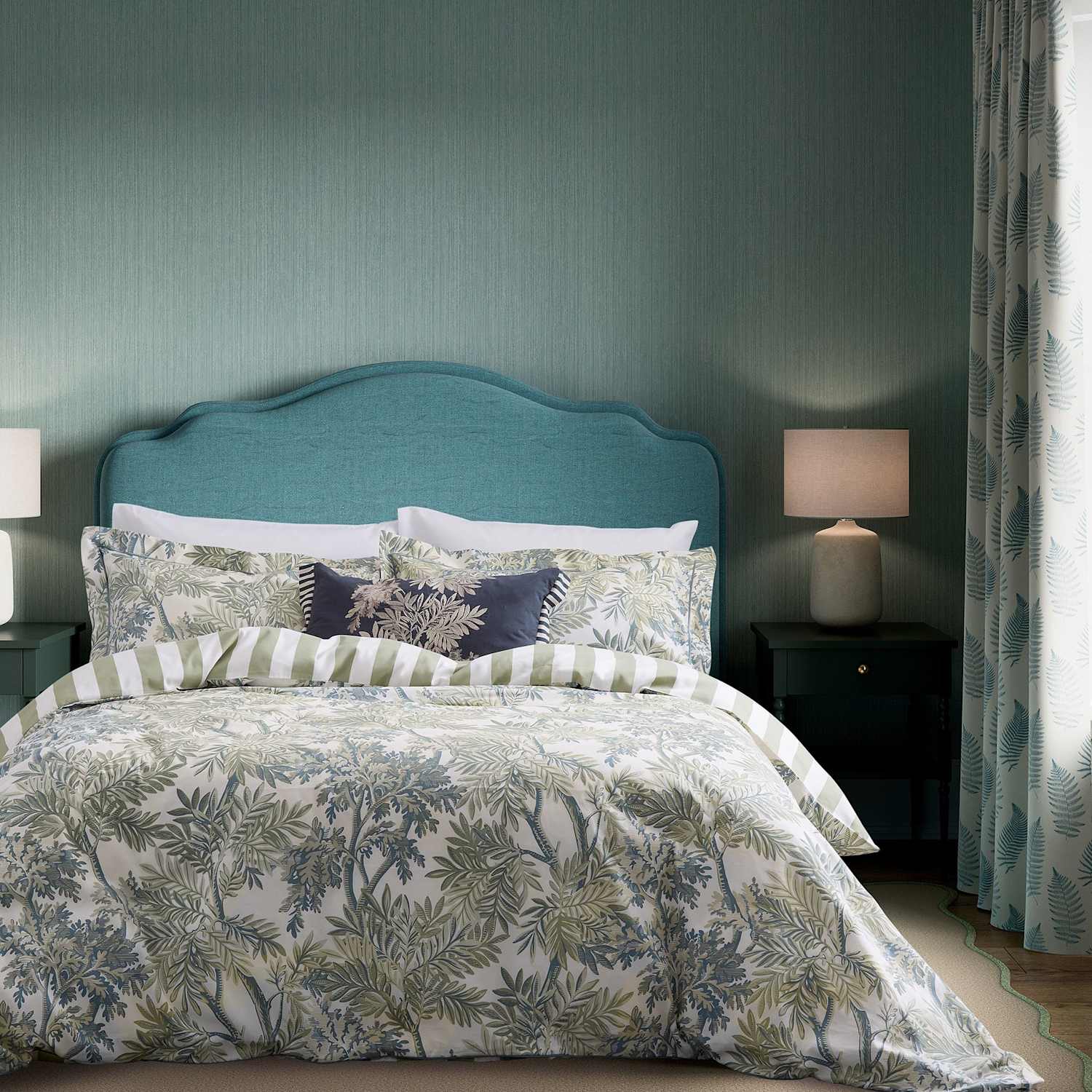 Sanderson Tapestry Tree Bedding Set - Single (3 ft) - Blue Mix - Available at M&S