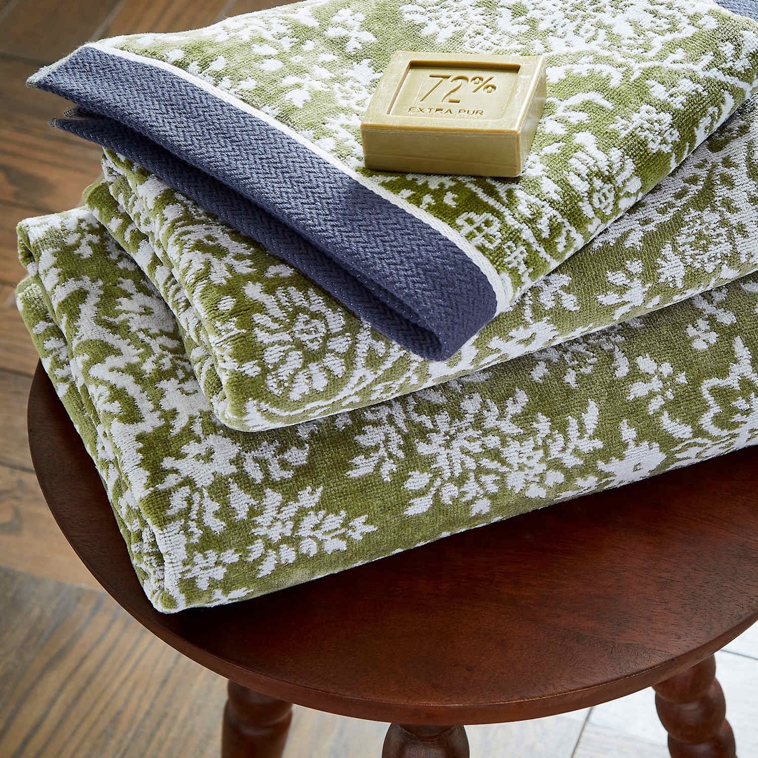 Bedeck Of Belfast Pure Cotton Elara Paisley Towel - Bath Sheet - Green Mix - Available at M&S