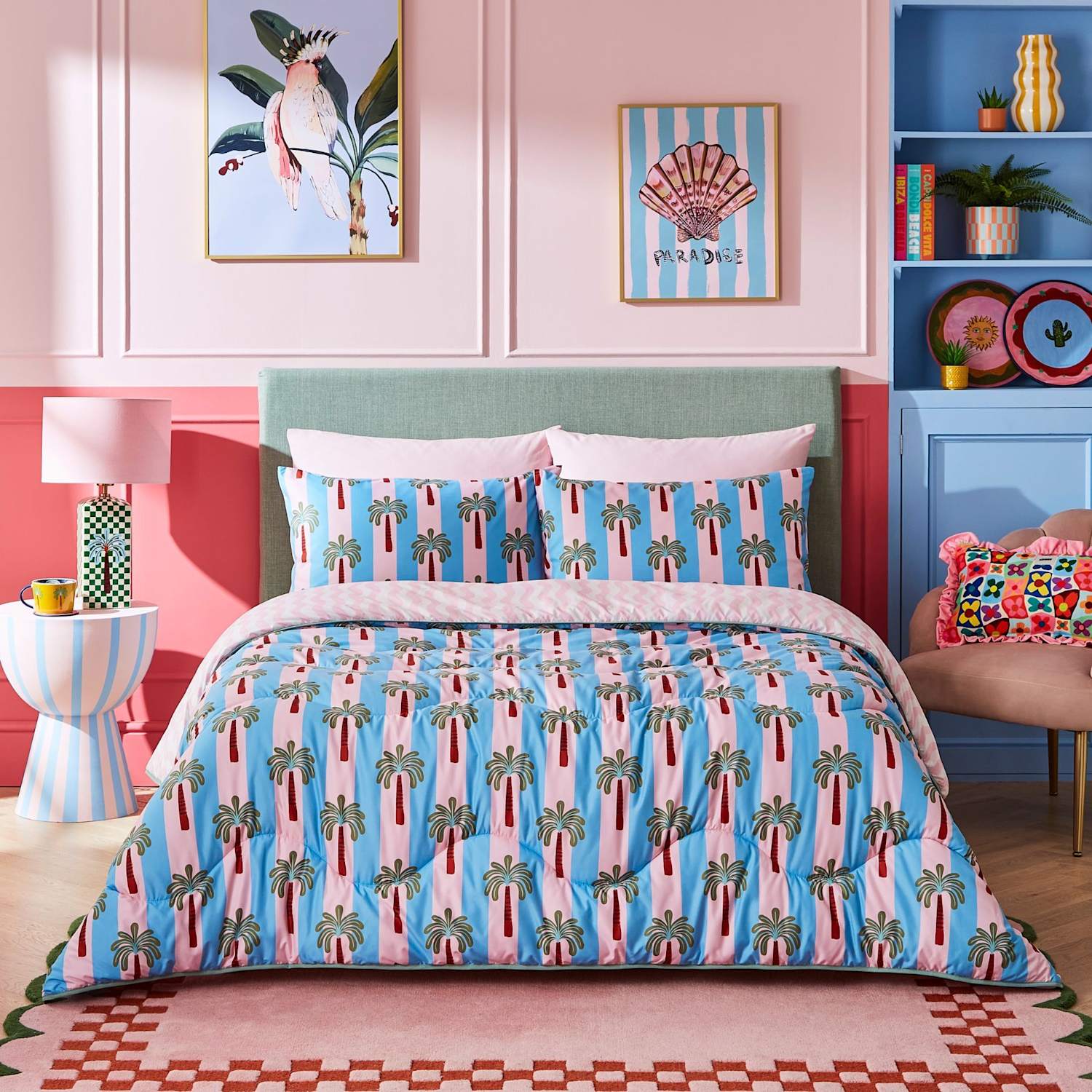 Nightlark Eleanor Bowmer 10.5 Tog Coverless Duvet Set - Double (4 ft 6) - Light Blue - Available at M&S