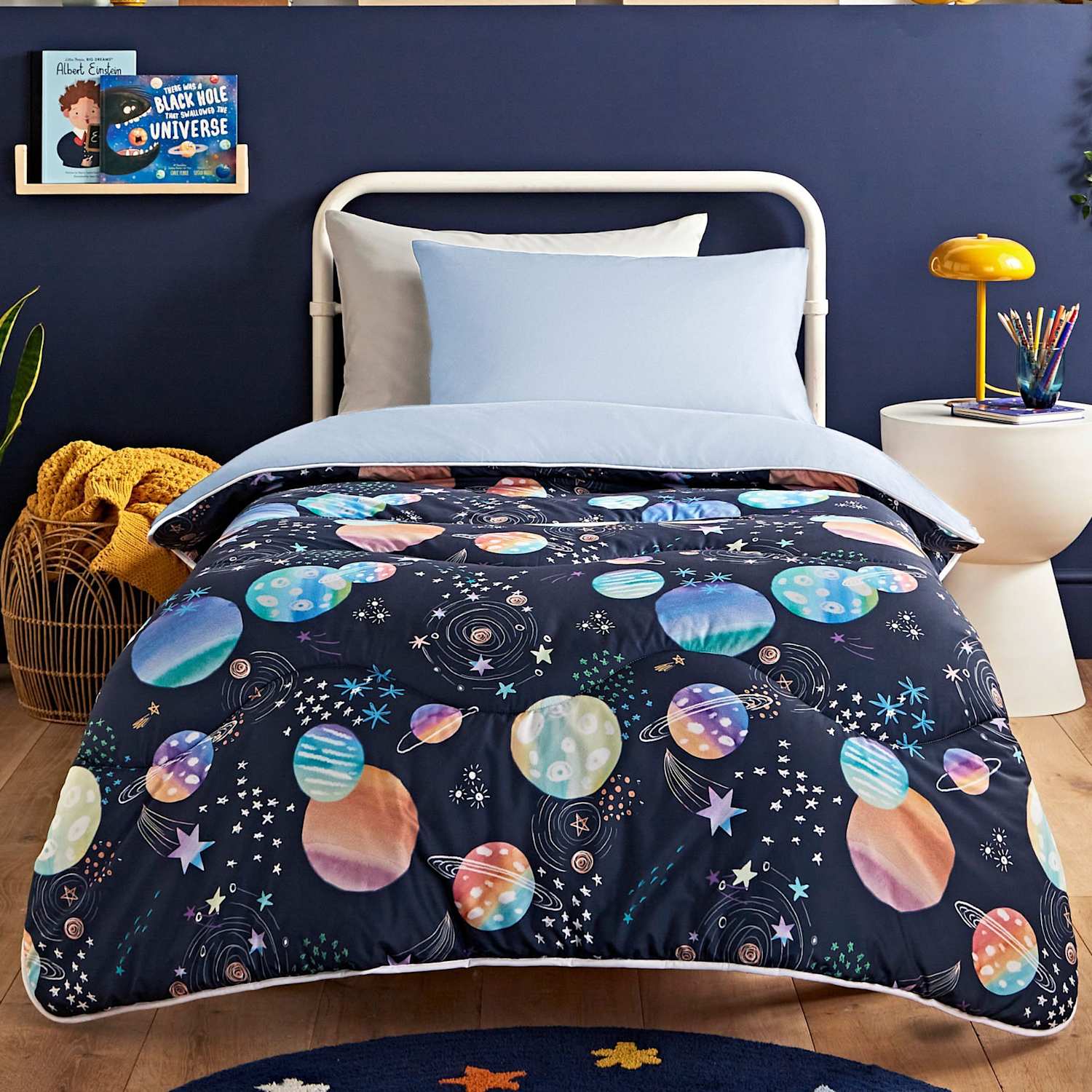 Nightlark 10.5 Tog Junior Coverless Duvet Set - Double (4 ft 6) - Navy - Available at M&S