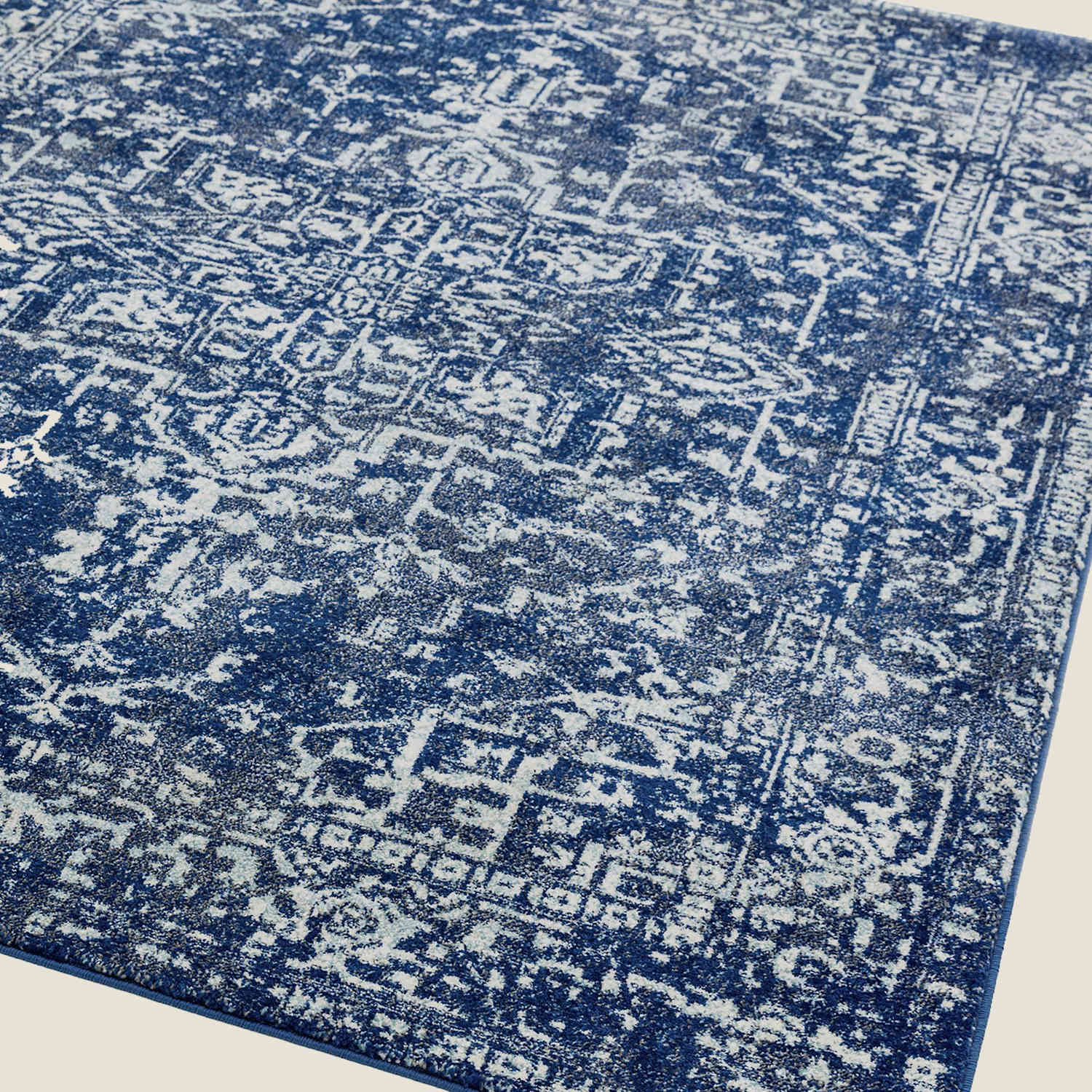 Asiatic Nova Antique Woven Rug - Small - Blue Mix - Available at M&S