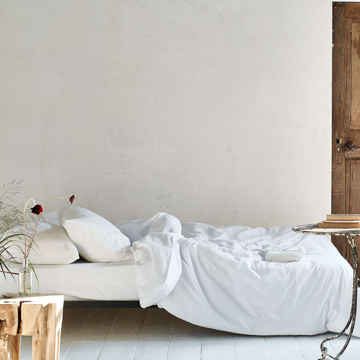 Designers Guild Pure Cotton Loweswater Bedding Set - Super King Size (6 ft) - White - Available at M&S
