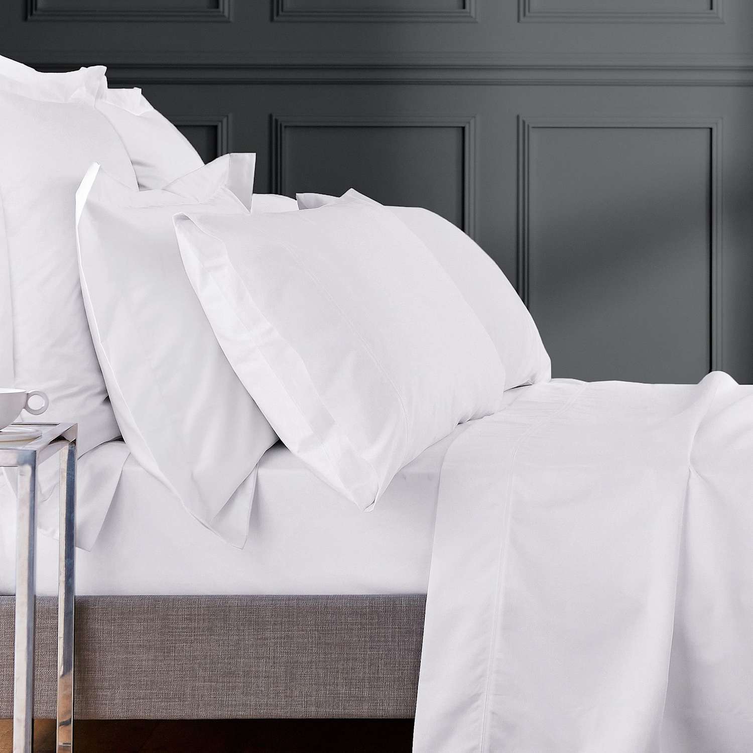 Bedeck Of Belfast Egyptian Cotton 1000 Thread Count Flat Sheet - Super King Size (6 ft) - White - Available at M&S