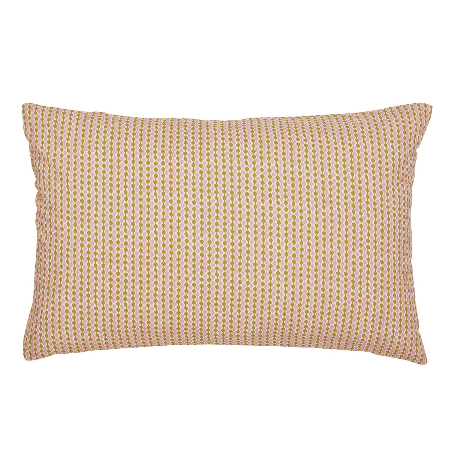 Land & Shore Standard pillowcase pairs featuring a striking geometric pattern in a punchy colour palette. - Pink Mix - Available at M&S