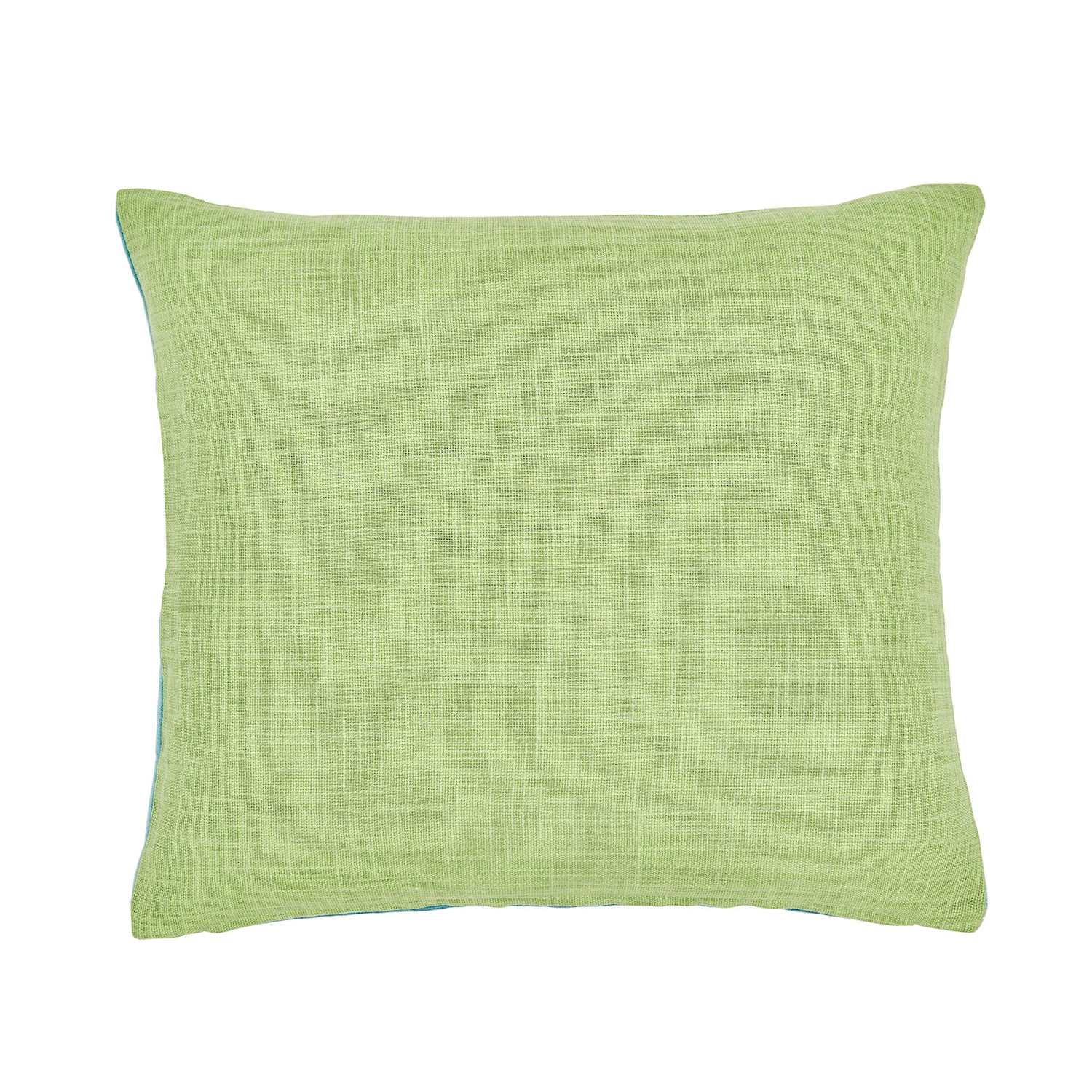 Land & Shore Narin Cushion - Green Mix - Available at M&S
