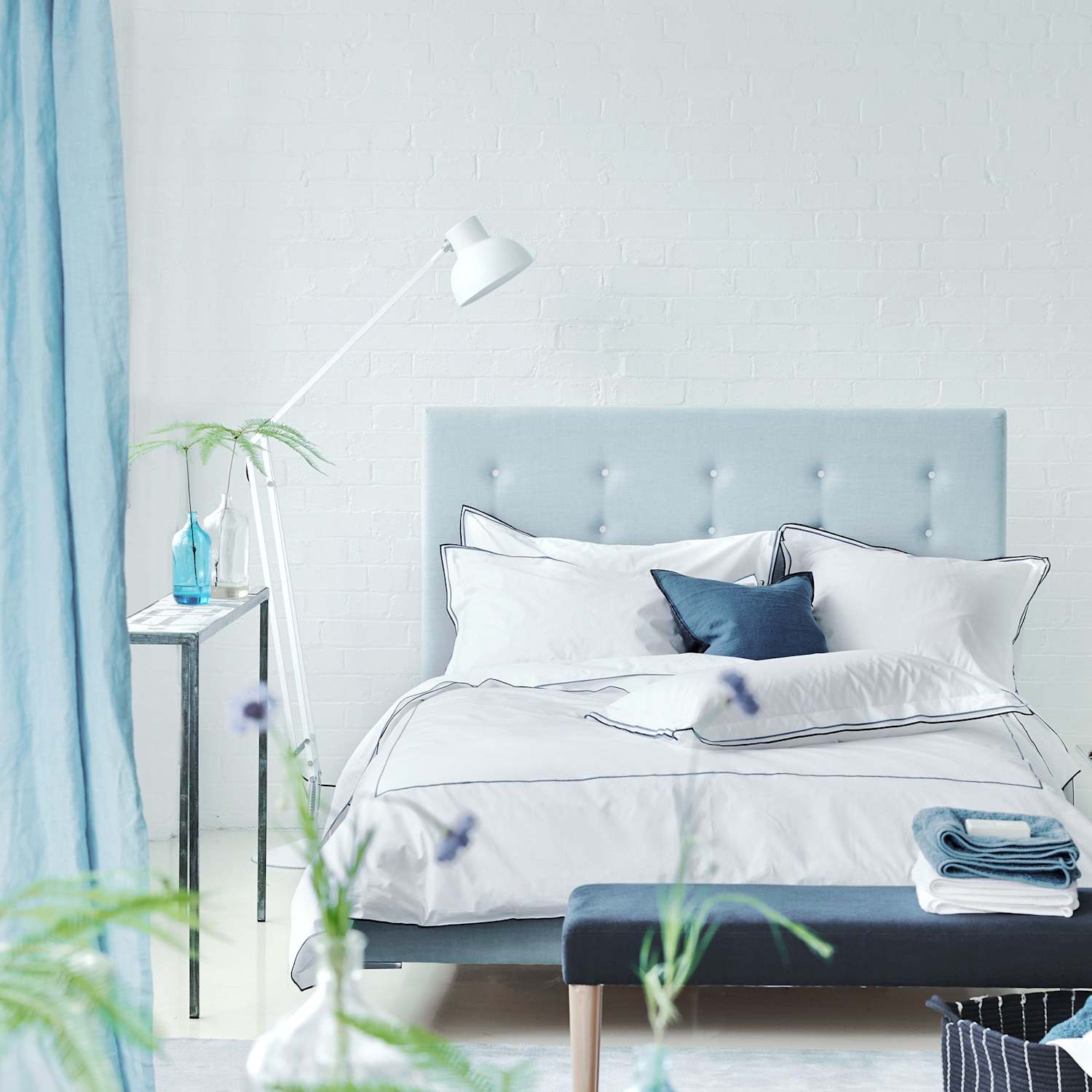 Designers Guild Pure Cotton Astor Bedding Set - Double (4 ft 6) - Multi - Available at M&S