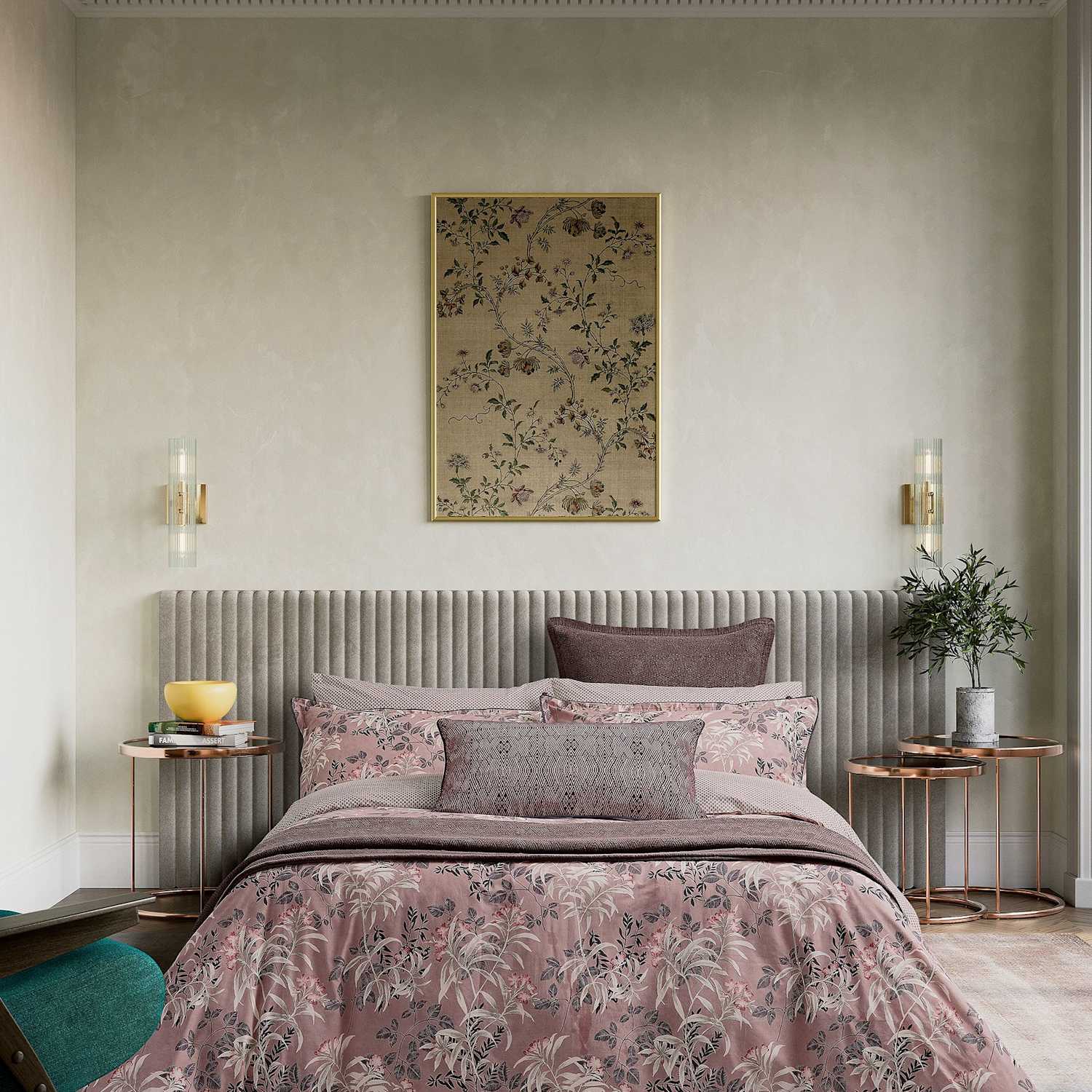 Bedeck Of Belfast Pure Cotton Katara Bedding Set - Single (3 ft) - Pink Mix - Available at M&S