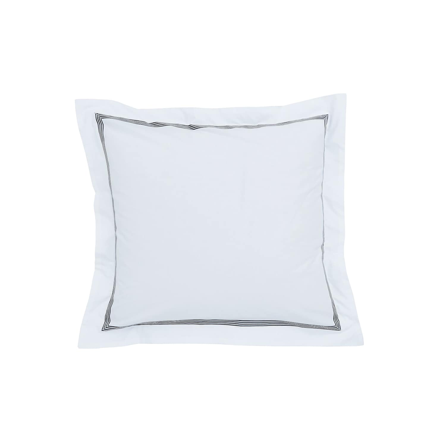 Bedeck Of Belfast 2 Pack Alba/Maira Pure Cotton Square Pillowcases - Grey Mix - Available at M&S