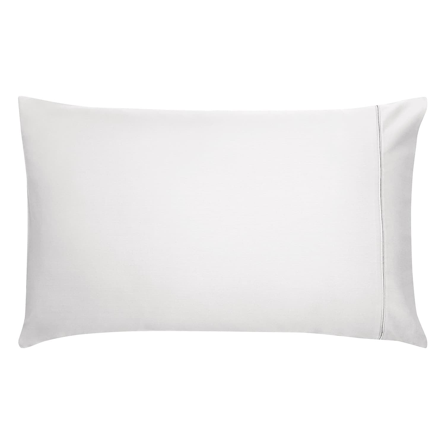 Bedeck Of Belfast Pure Cotton Sateen Pillowcase - Silver - Available at M&S