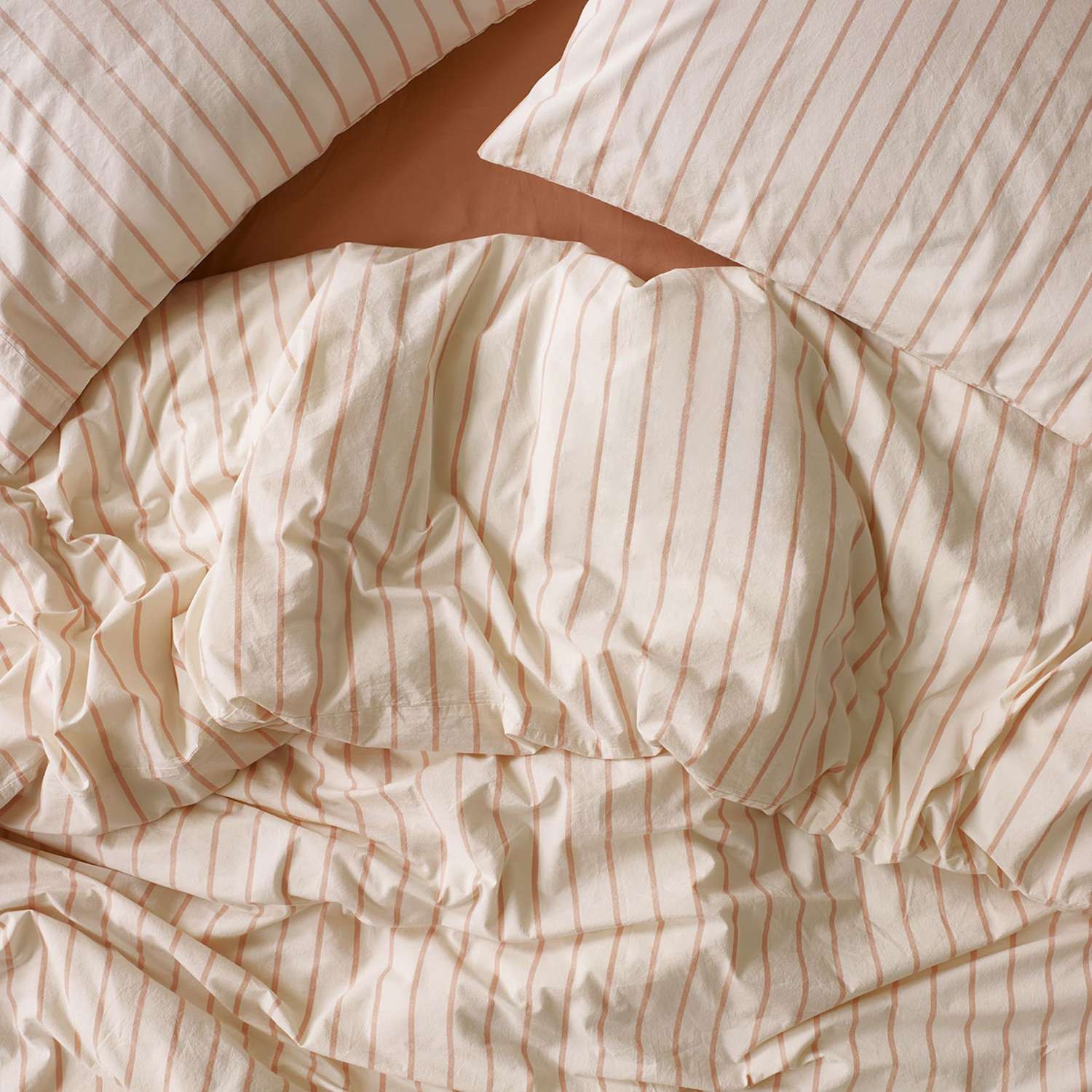 Piglet In Bed Pure Cotton Striped Duvet Cover - Super King Size (6 ft) - Pink Mix - Available at M&S