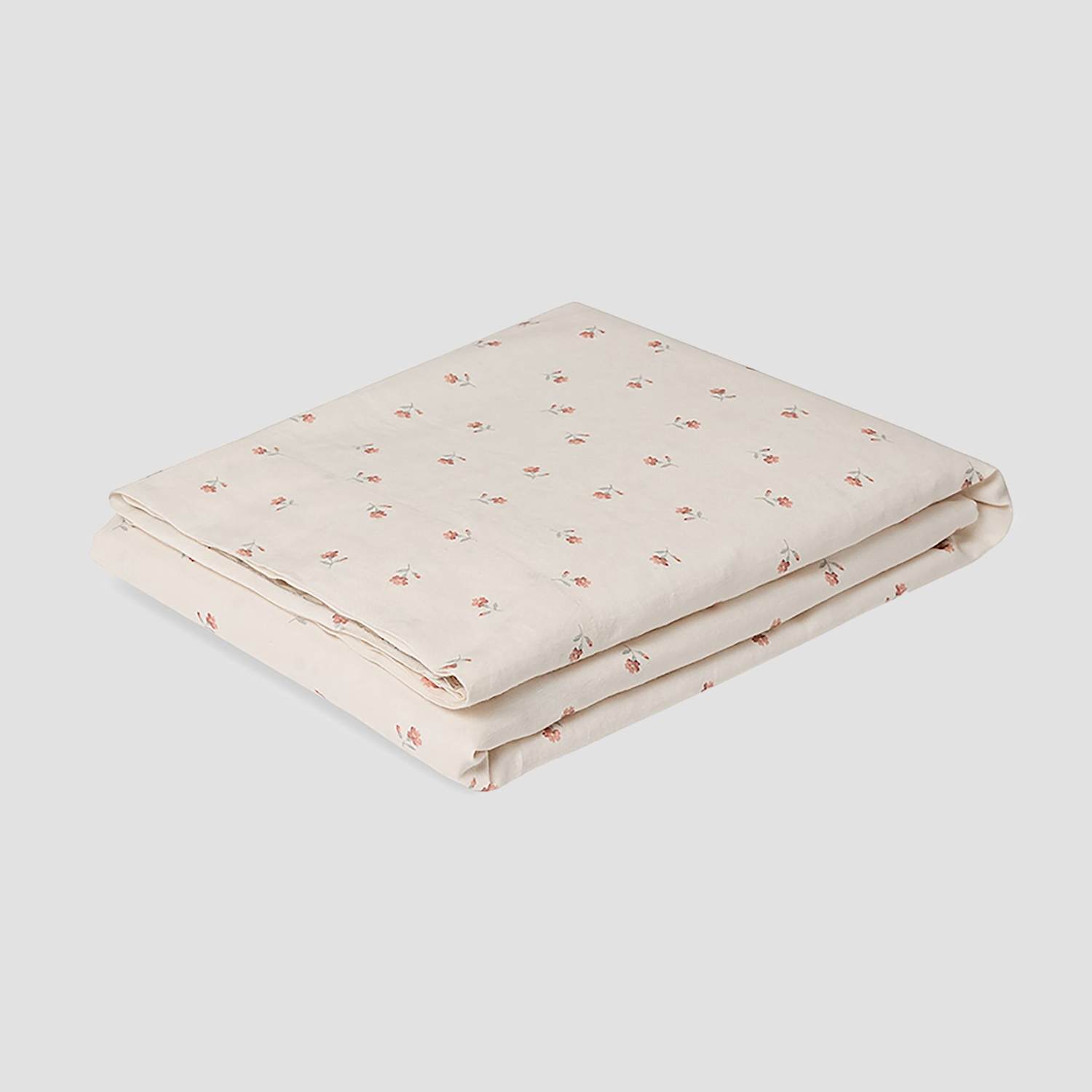 Piglet In Bed Linen Rich Printed Flat Sheet - King Size (5 ft) - Pearl - Available at M&S