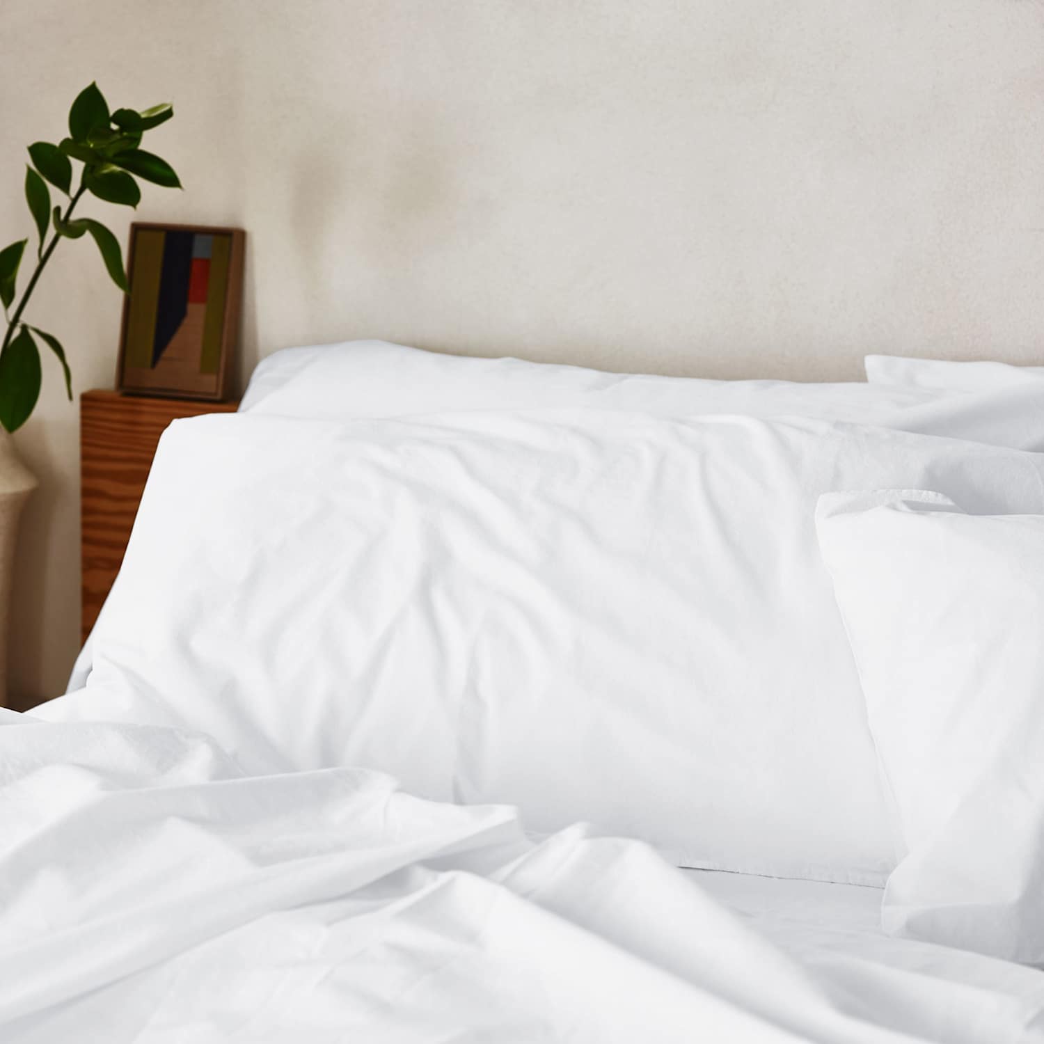 Piglet In Bed Pure Cotton Percale Pillowcase Set - White - Available at M&S