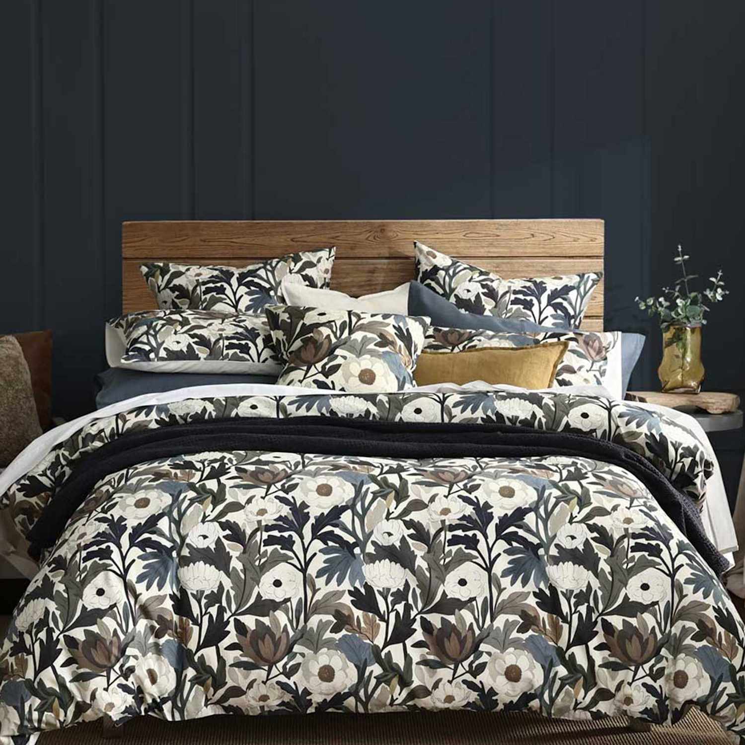 Mm Linen Pure Cotton Harriet Floral Bedding Set - Super King Size (6 ft) - Multi - Available at M&S