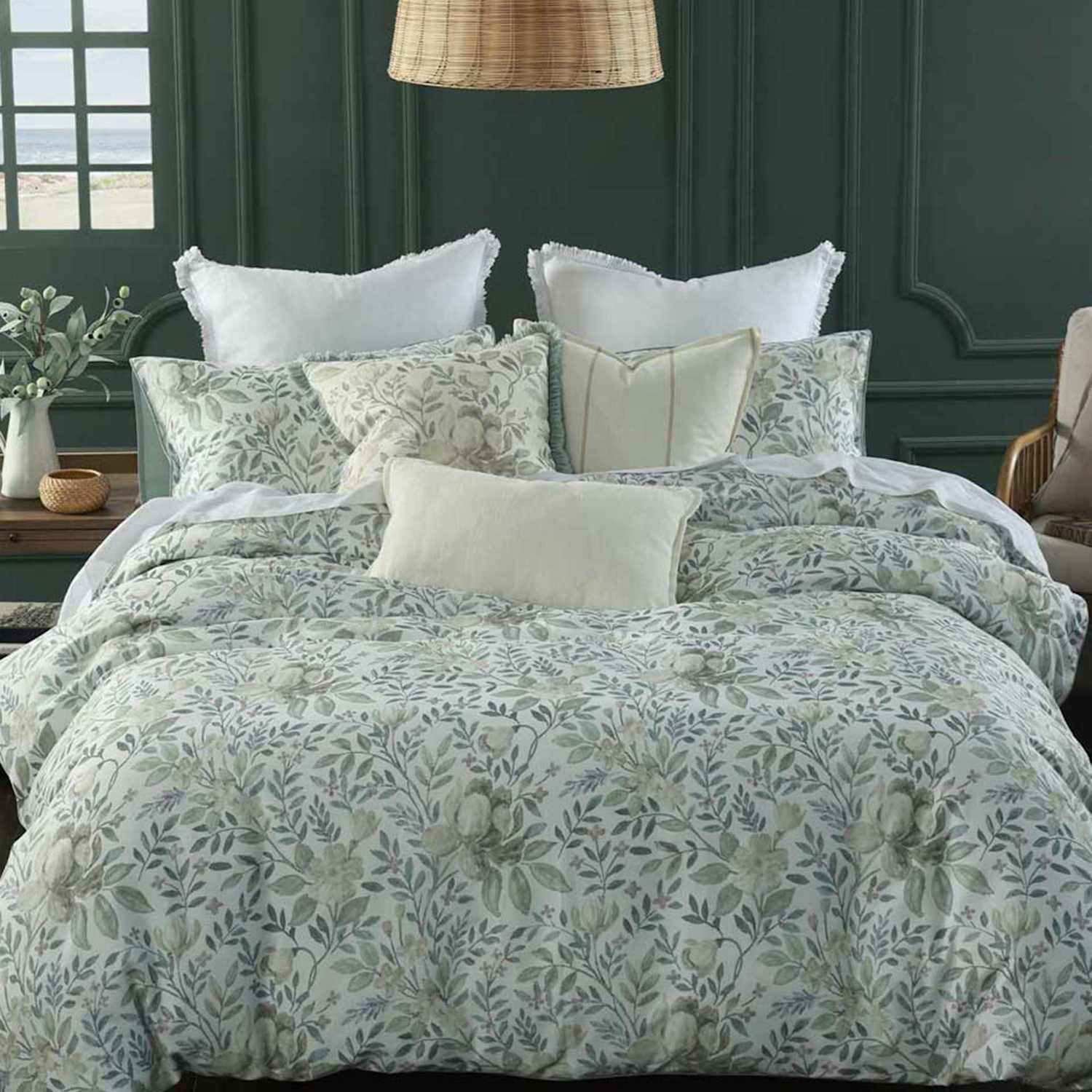 Mm Linen Pure Cotton Whisper Bedding Set - Super King Size (6 ft) - Medium Grey Mix - Available at M&S
