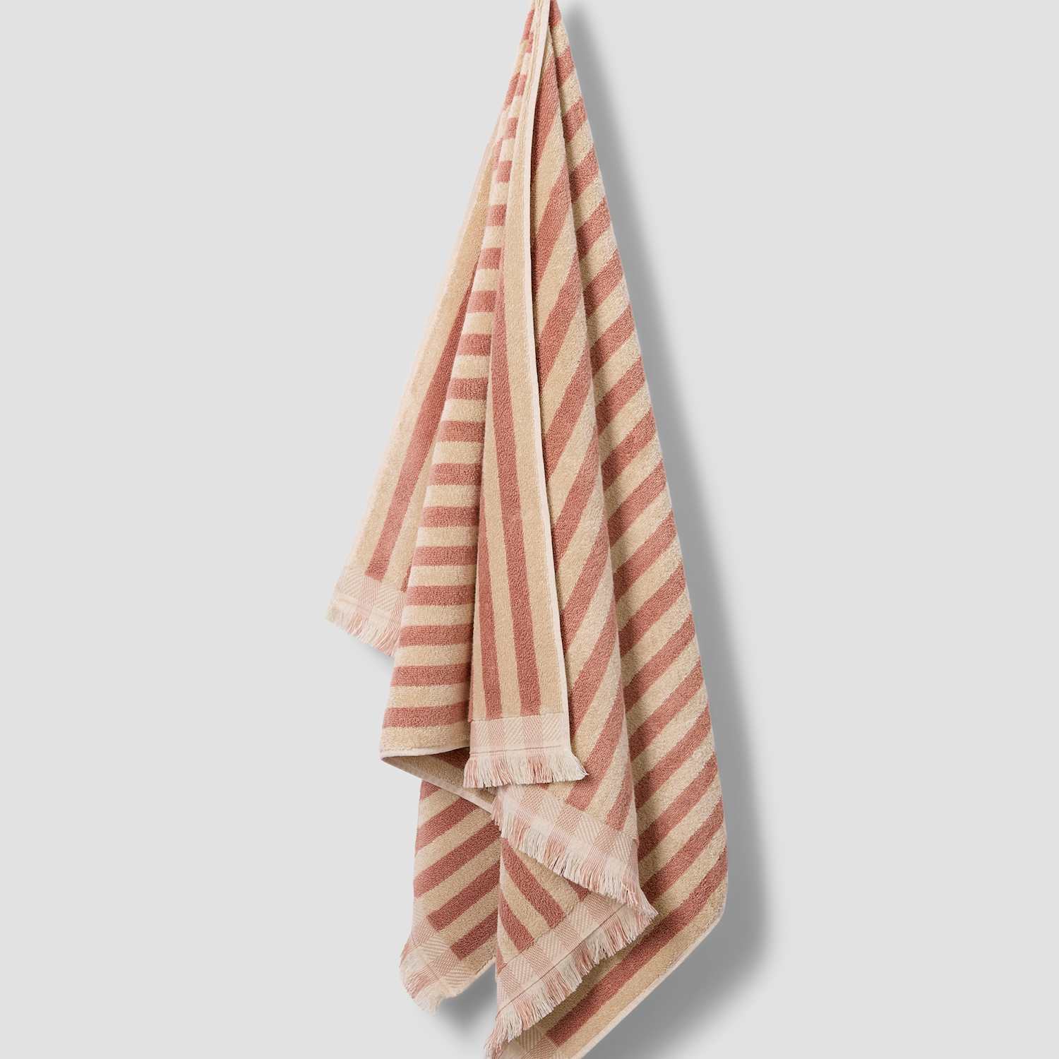 Piglet In Bed Pure Cotton Striped Towel - Face Towel - Pink Mix - Available at M&S