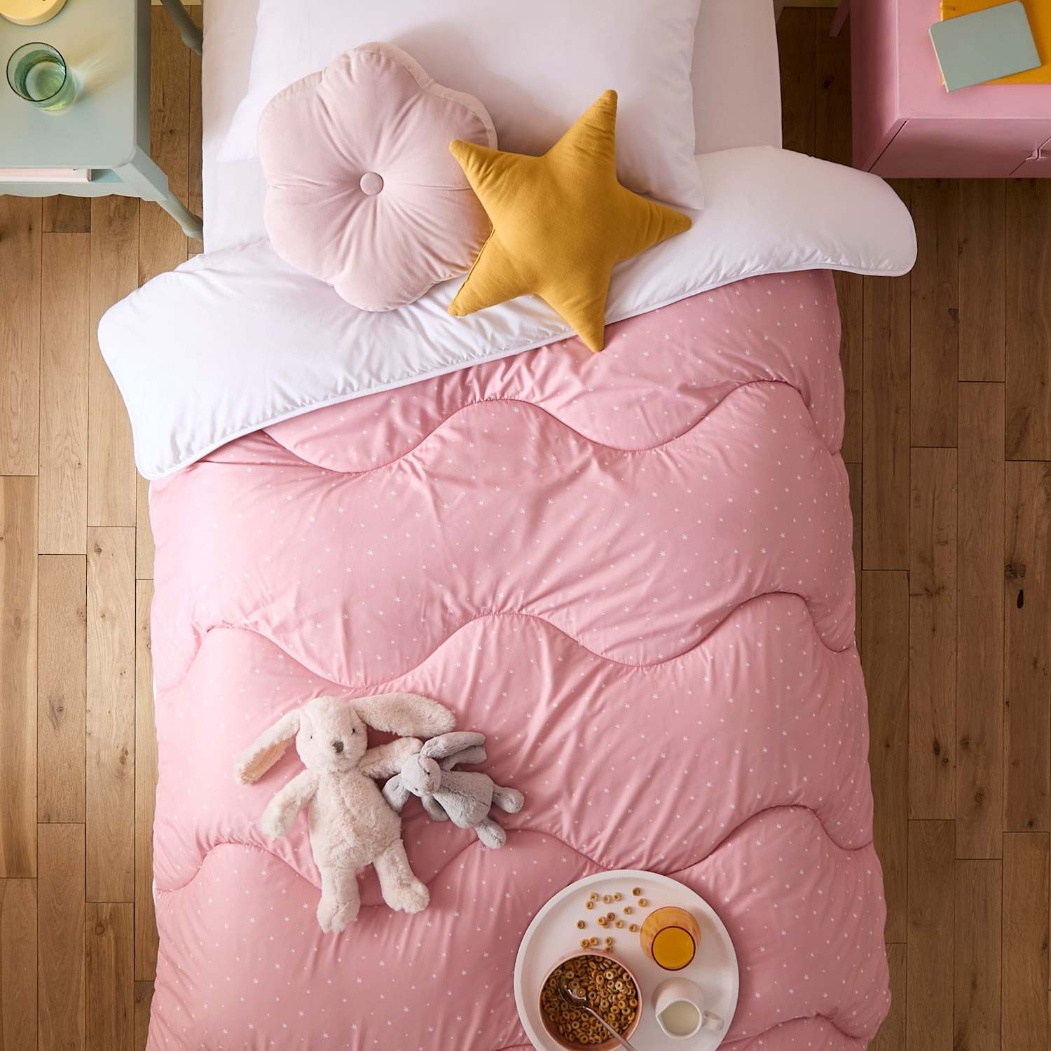 Nightlark Star 4.5 Tog Coverless Duvet Set - Single (3 ft) - Pink Mix - Available at M&S