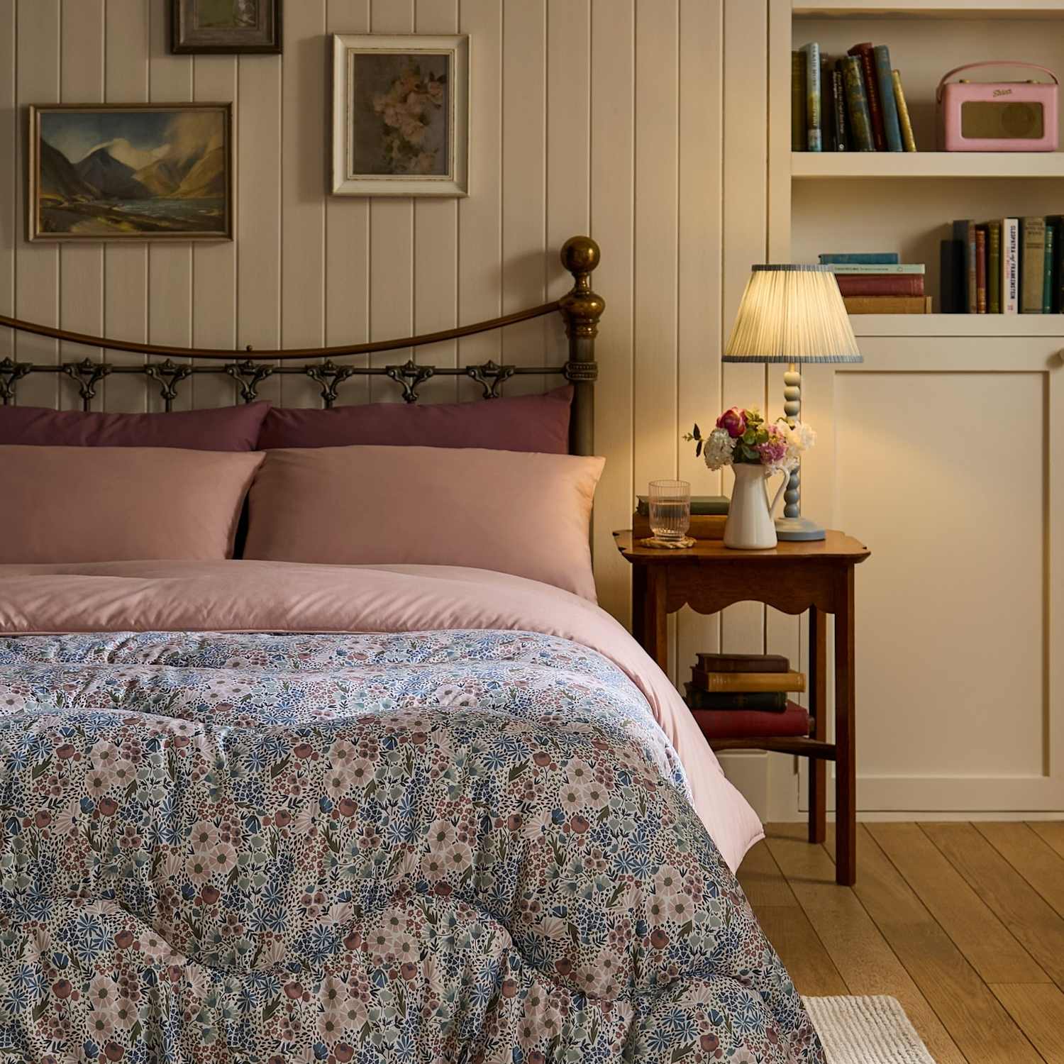 Nightlark Floral 10.5 Tog Coverless Duvet Set - Single (3 ft) - Pink Mix - Available at M&S