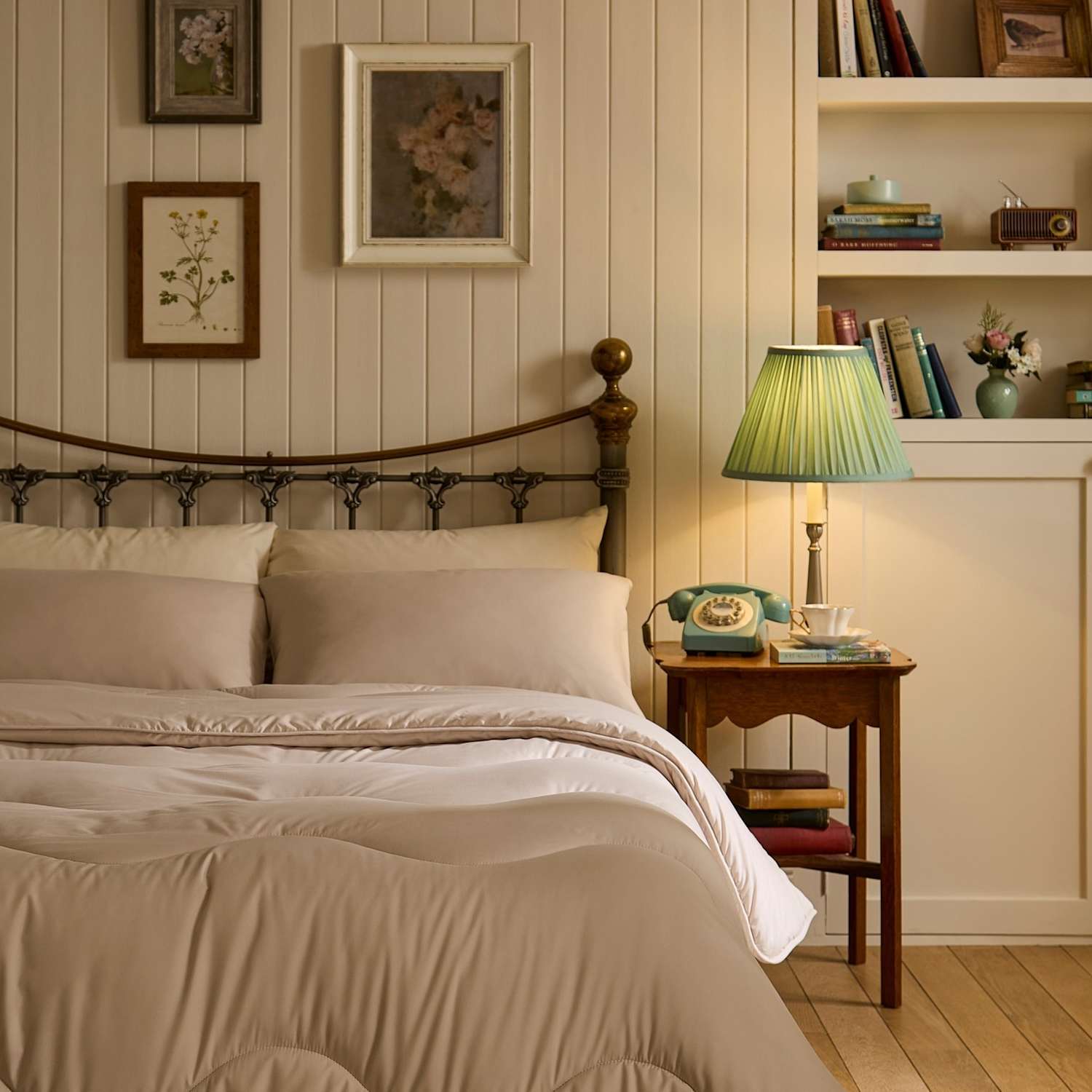Nightlark 4.5 Tog Coverless Duvet and Pillowcase - Super King Size (6 ft) - Oatmeal - Available at M&S