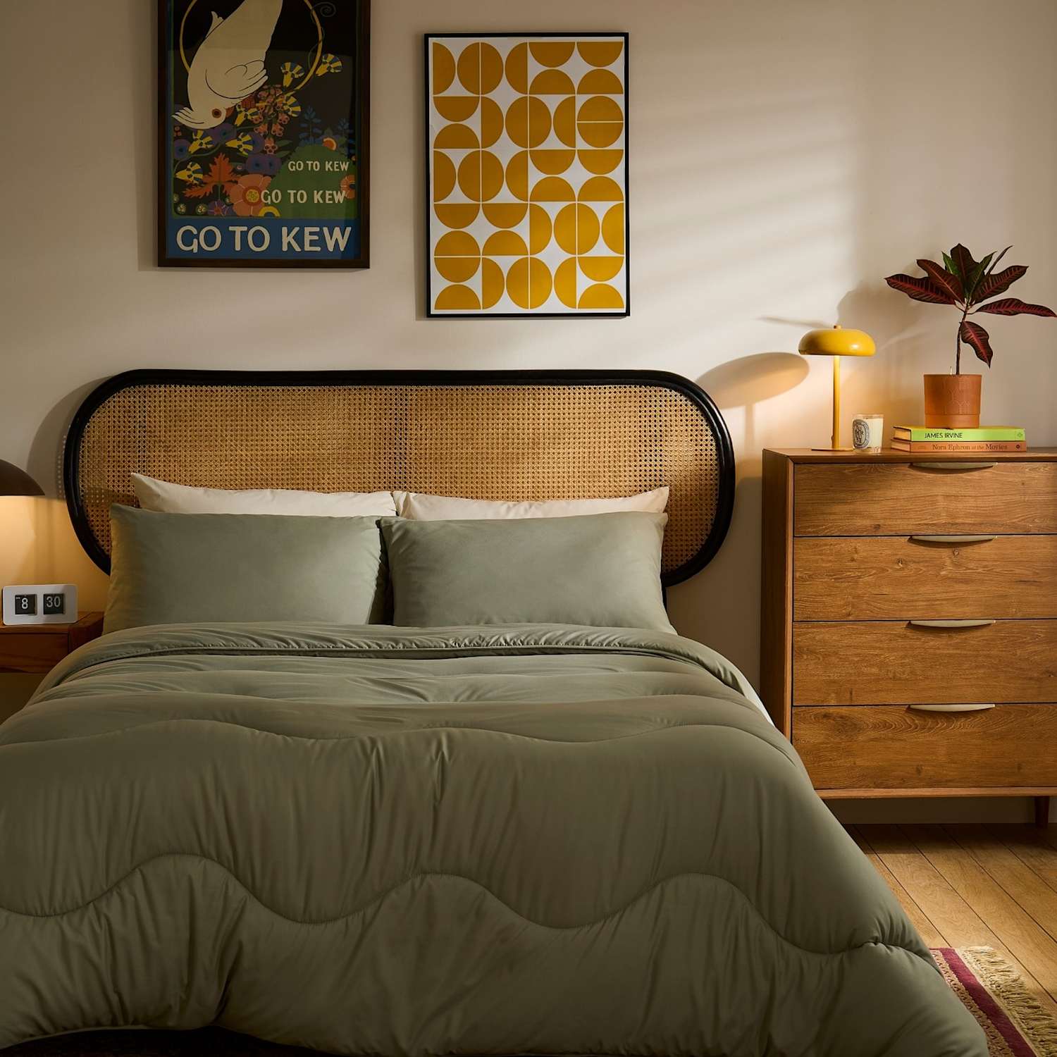 Nightlark 10.5 Tog Coverless Duvet & Pillowcase - Single (3 ft) - Olive - Available at M&S