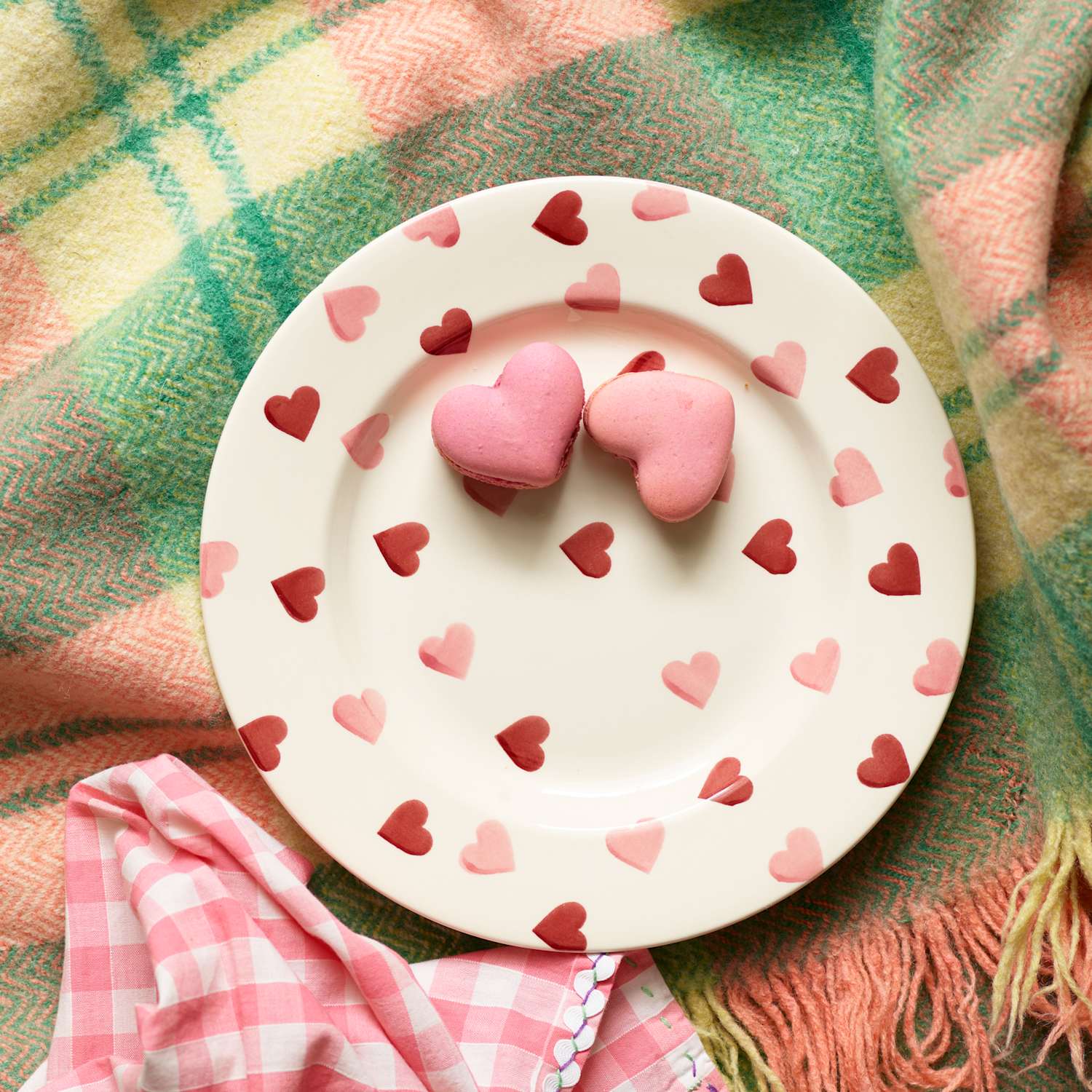 Emma Bridgewater Pink Hearts Side Plate - Pink Mix - Available at M&S