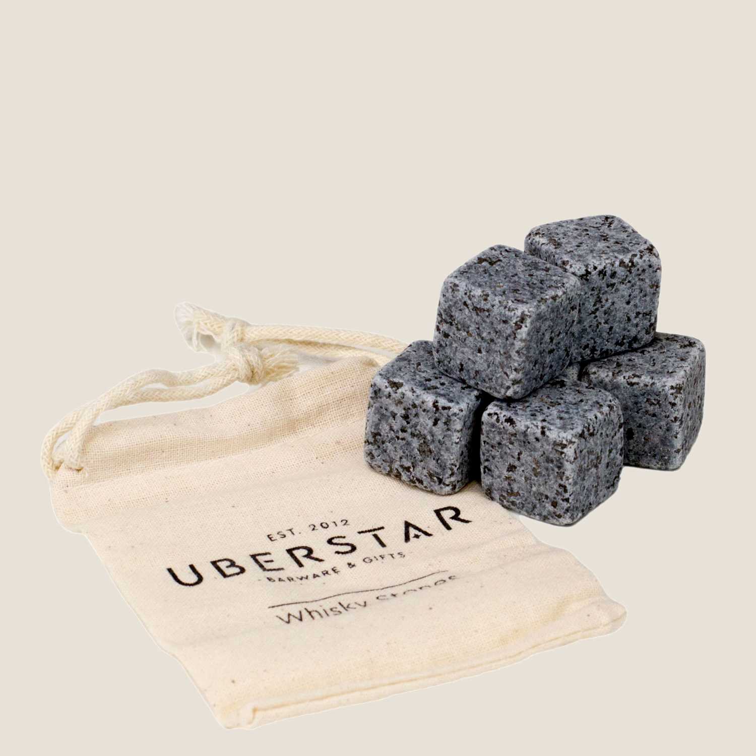 Uberstar Men's Set of 6 Whisky Stones - Grey - Available at M&S