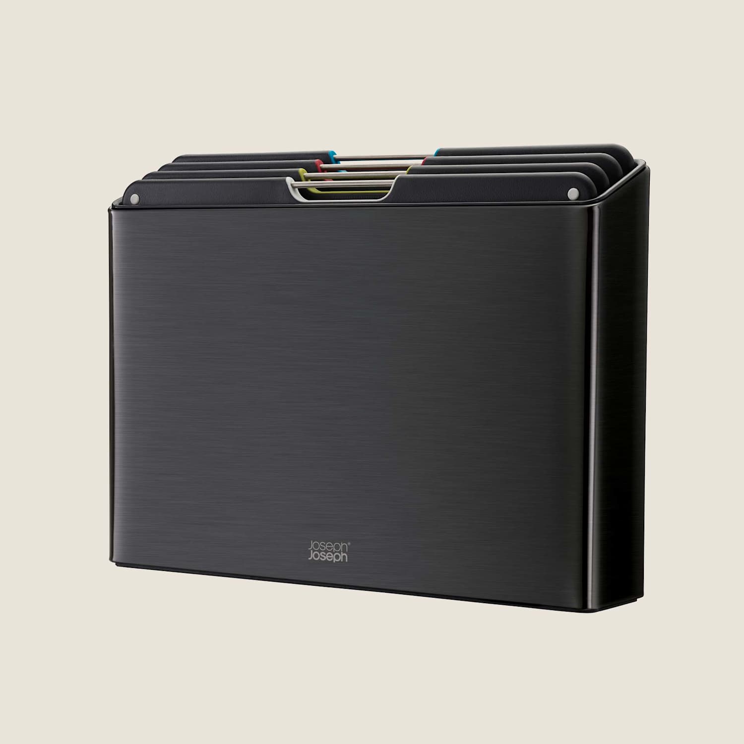 Joseph Joseph Men's 4 Piece Folio Steel Chopping Board Set - Black - Available at M&S