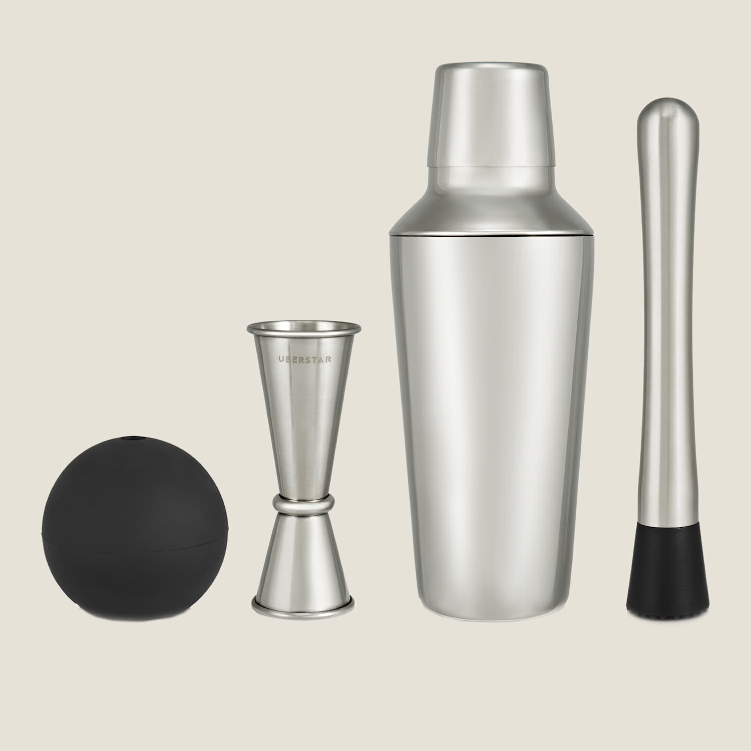 Uberstar Men's Cocktail Master Gift Set - Silver - Available at M&S