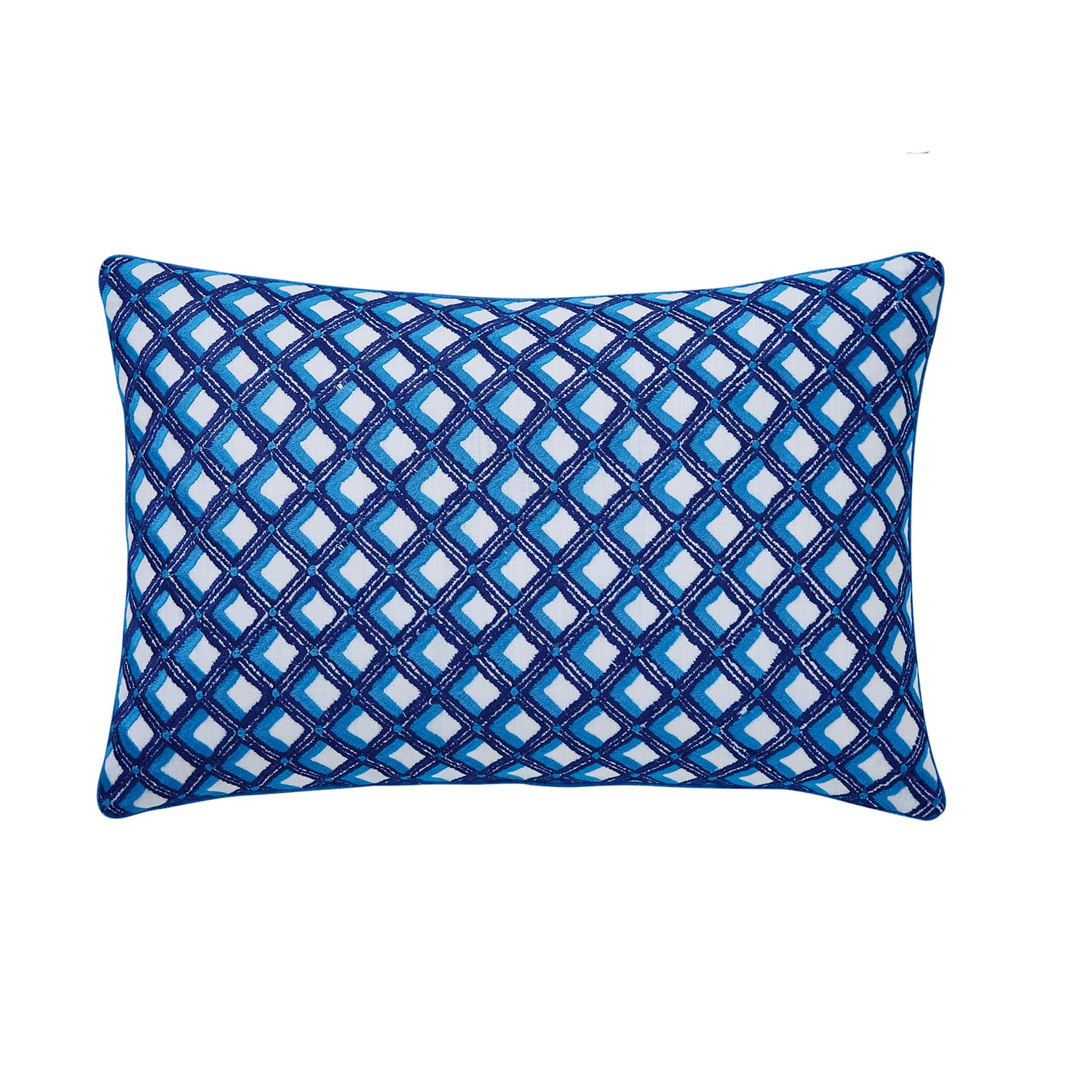 English Heritage Amsee Geo Embroidered Bolster Cushion - Multi - Available at M&S