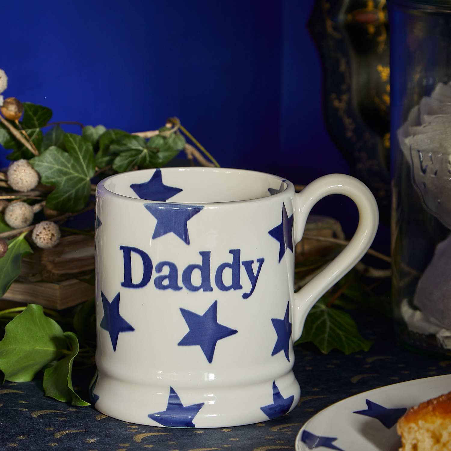 Emma Bridgewater Blue Star Daddy Mug - Blue Mix - Available at M&S